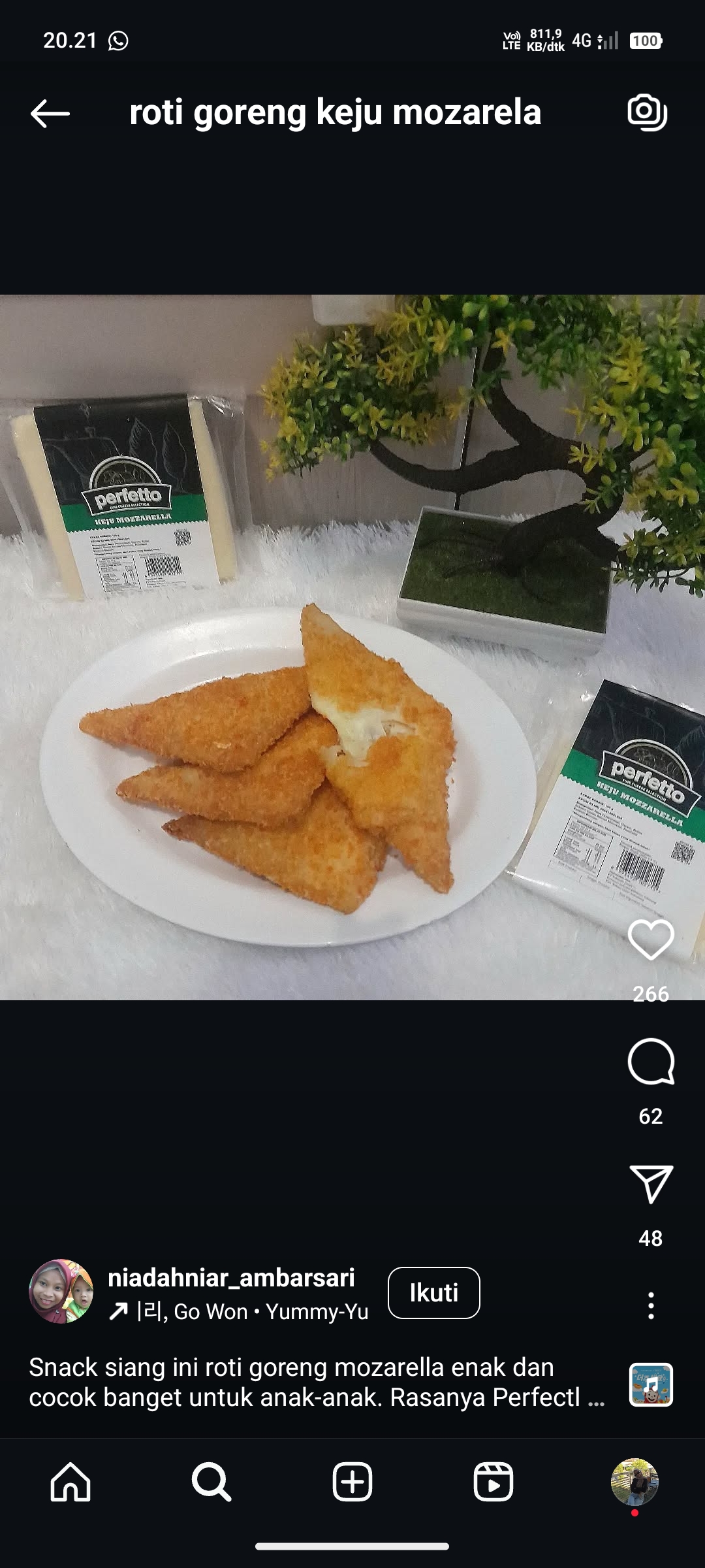 Roti Goreng Kentang Keju