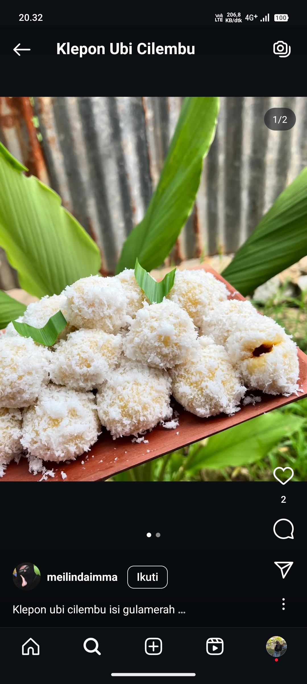Klepon Ubi Cilembu