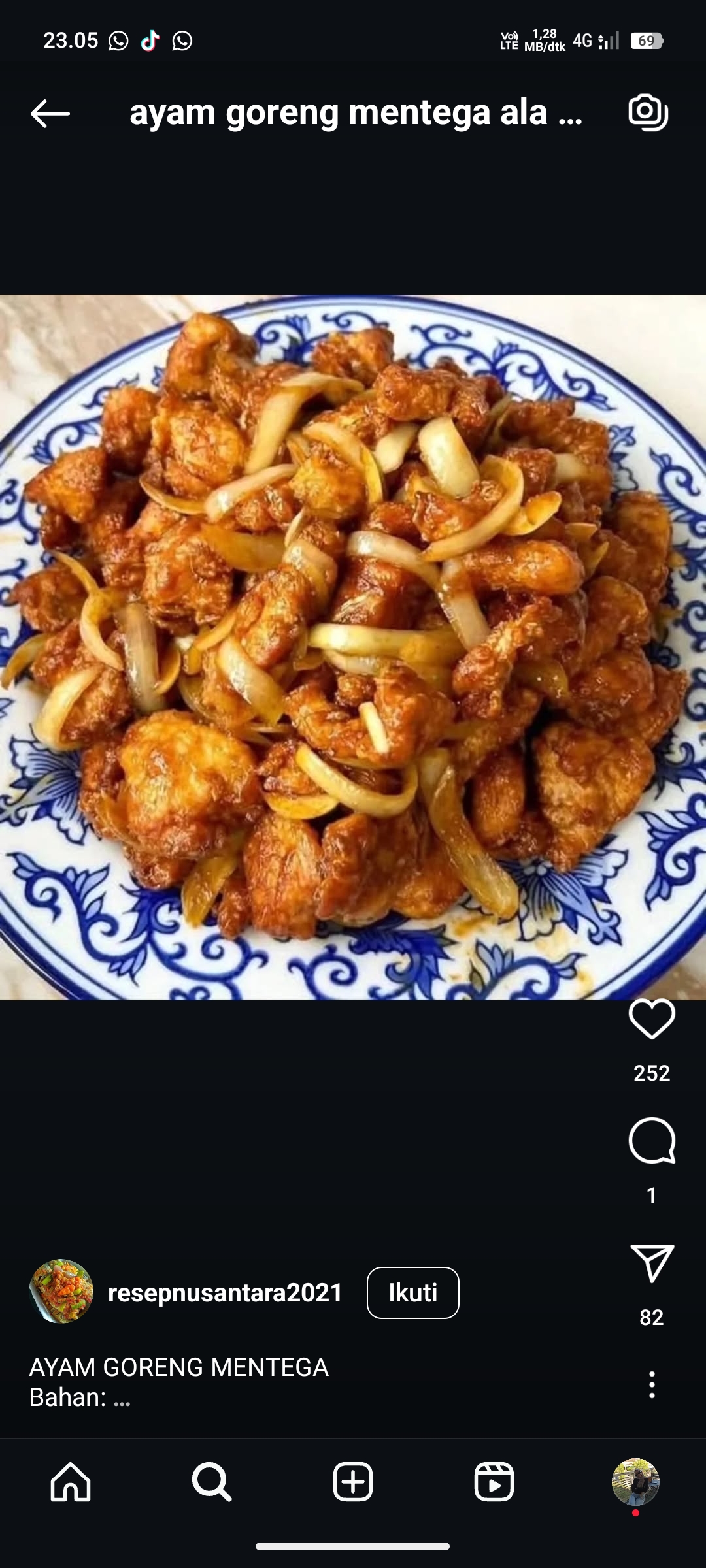 Ayam Goreng Mentega Ala Korea