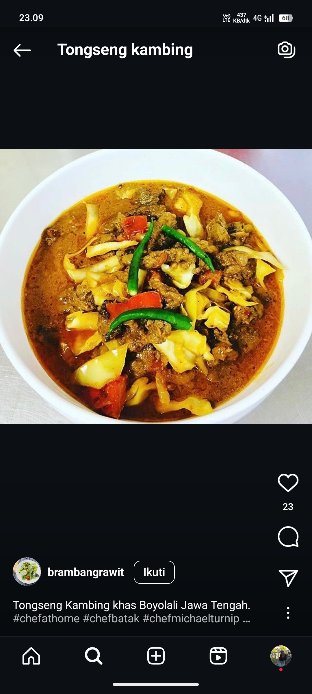 Tongseng kambing