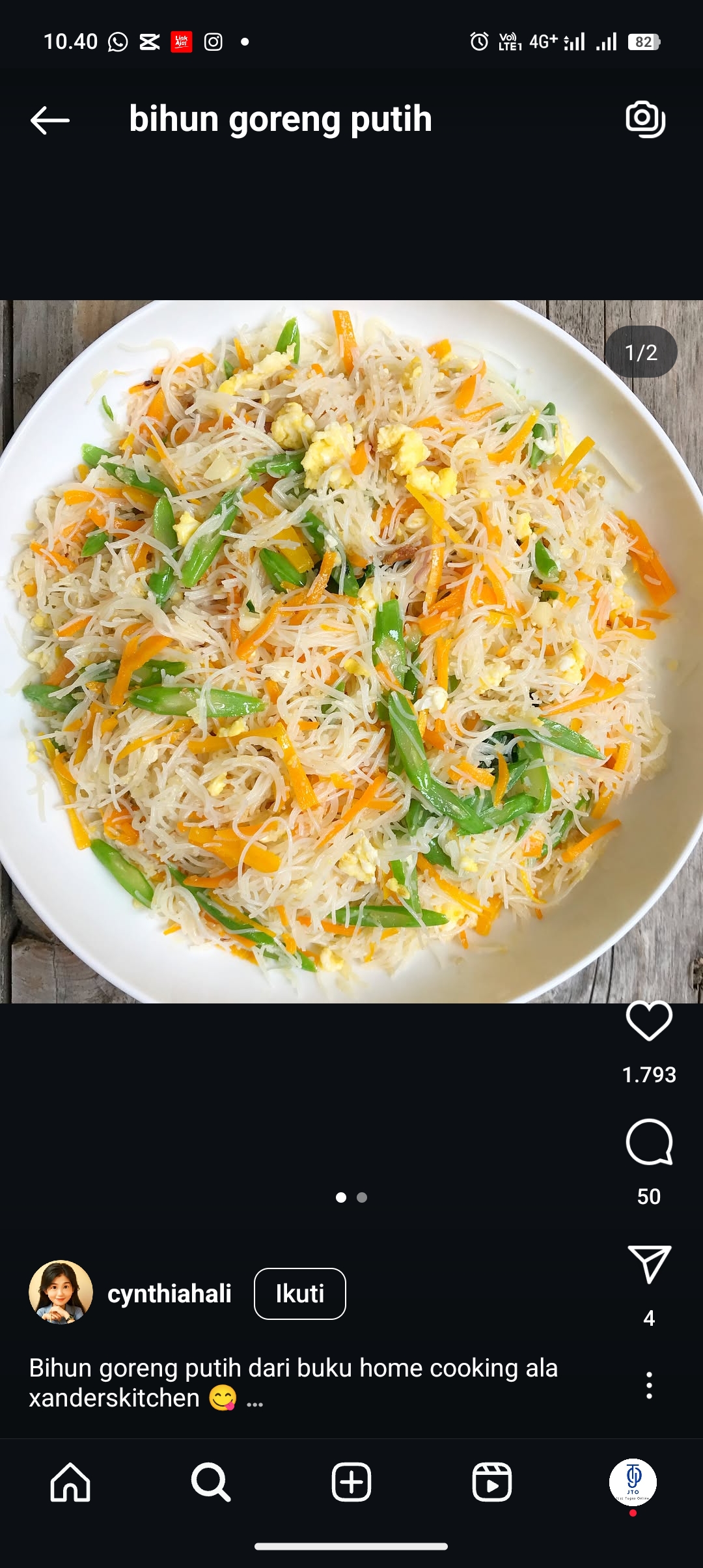 Resep Bihun goreng enak