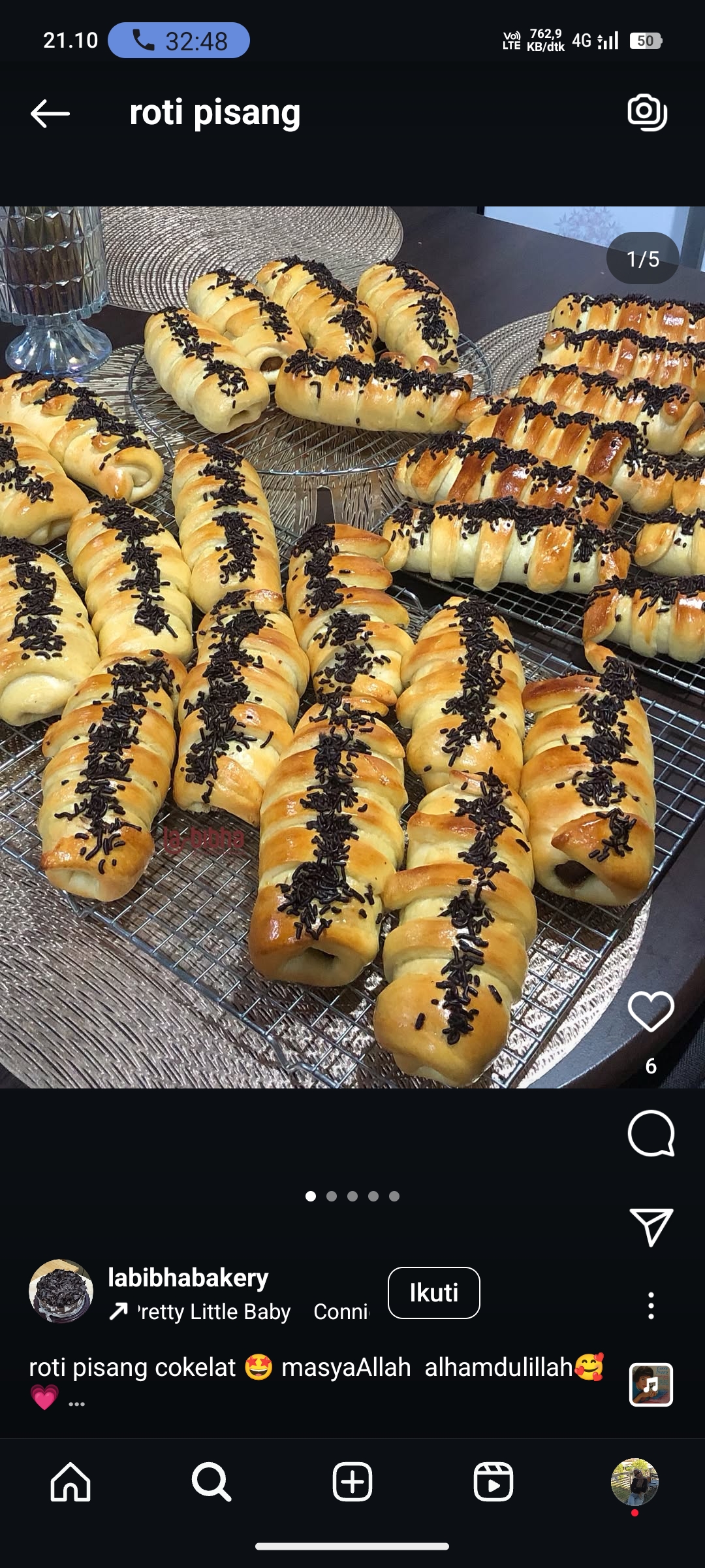 Roti Pisang Rumahan