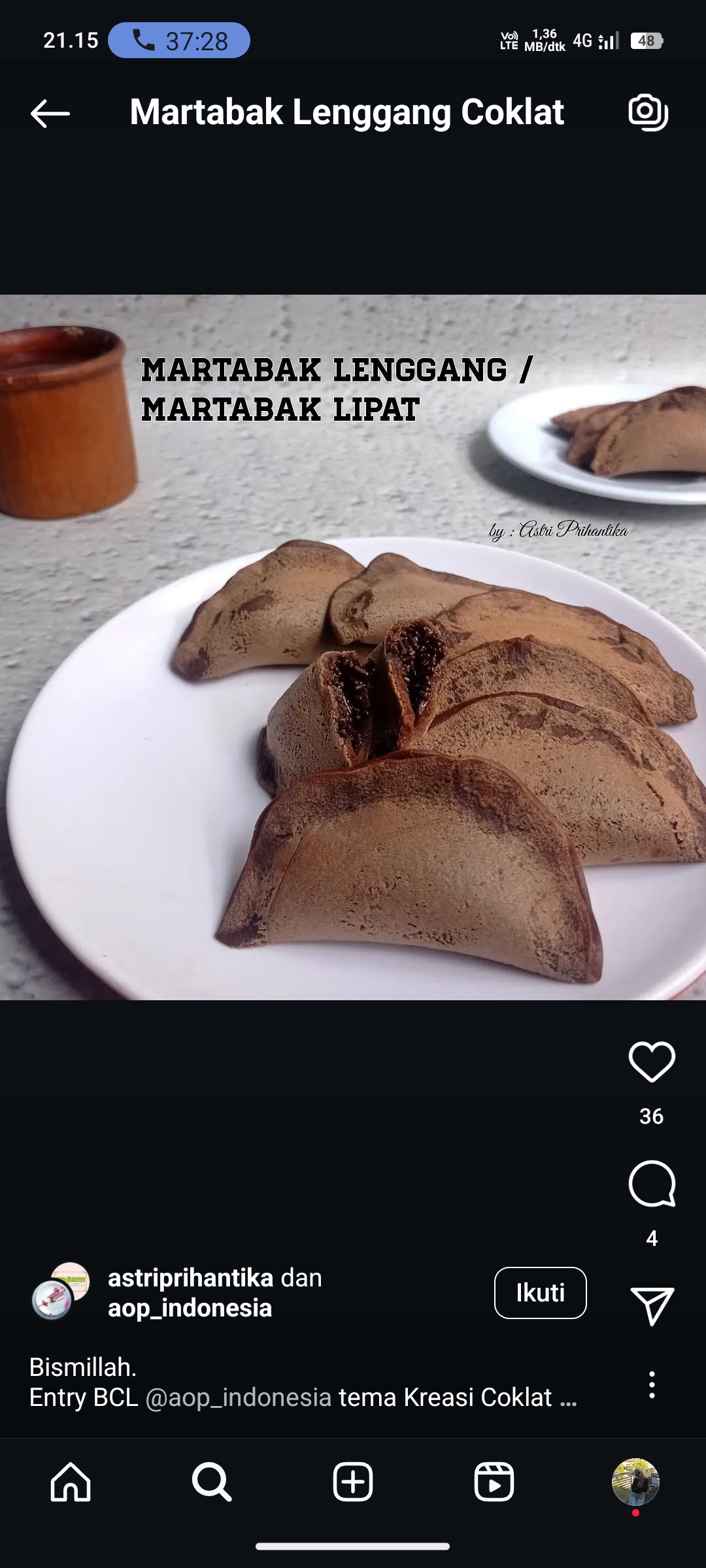 Martabak Lenggang Coklat