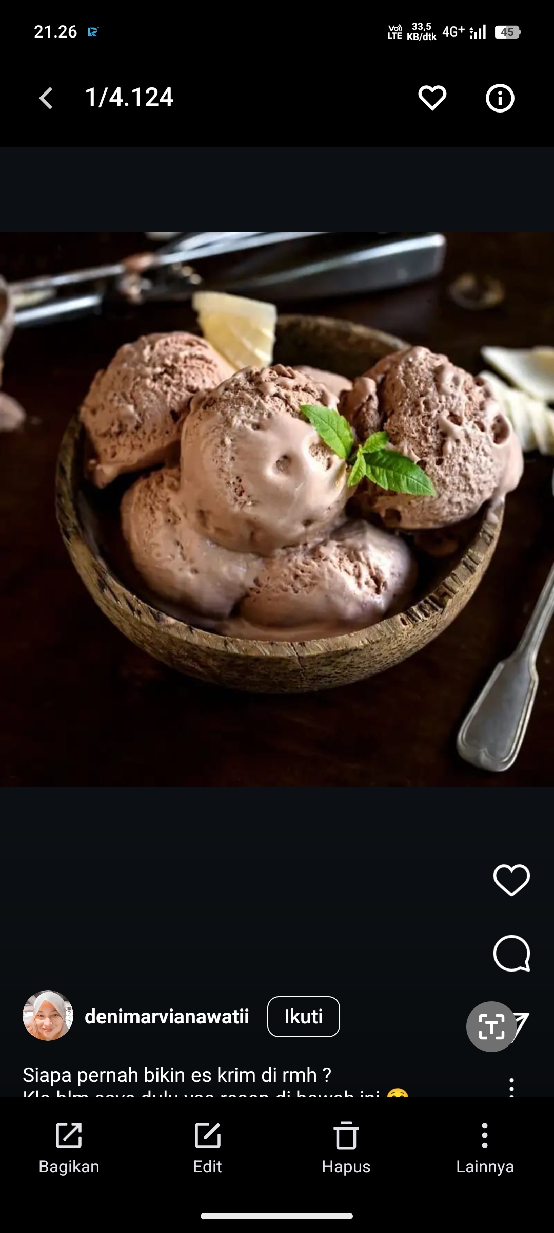 Es krim cokelat