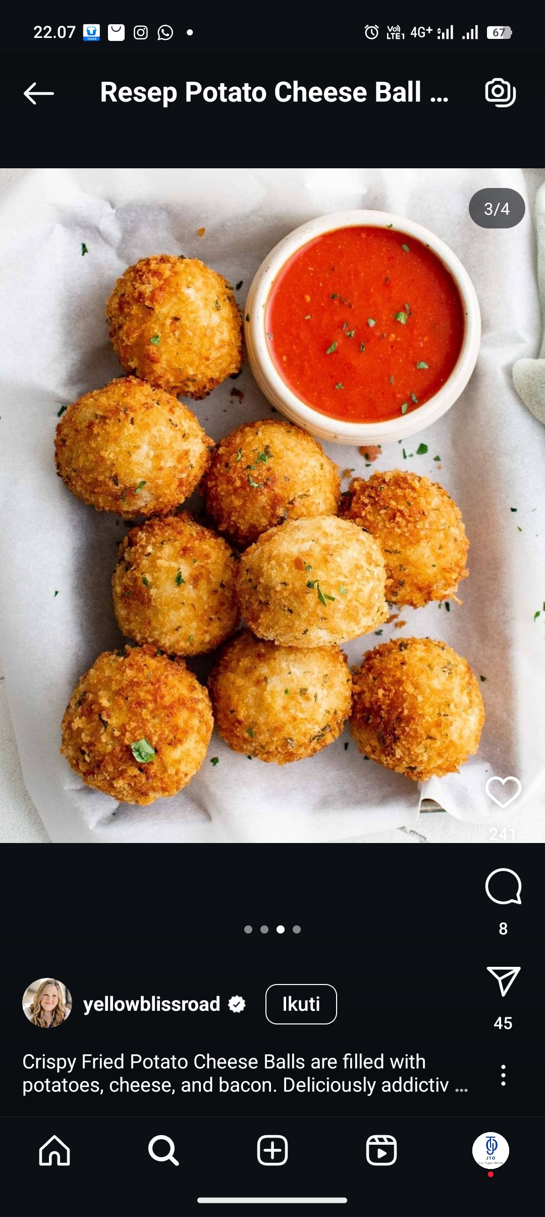 Ngemil waktu santai dengan Resep Potato Cheese Ball Kornet