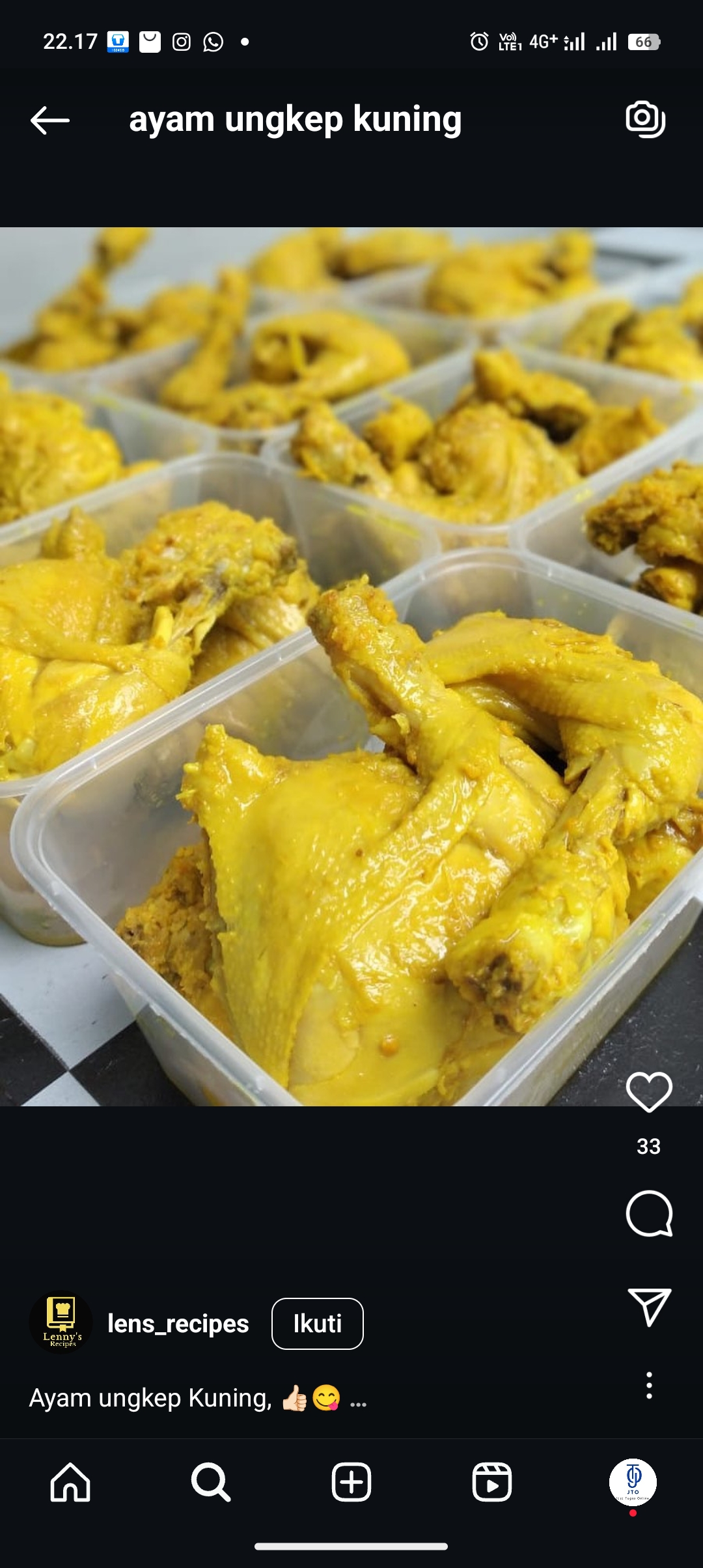 Ayam ungkep kuning yang bisa disimpan dan dijual