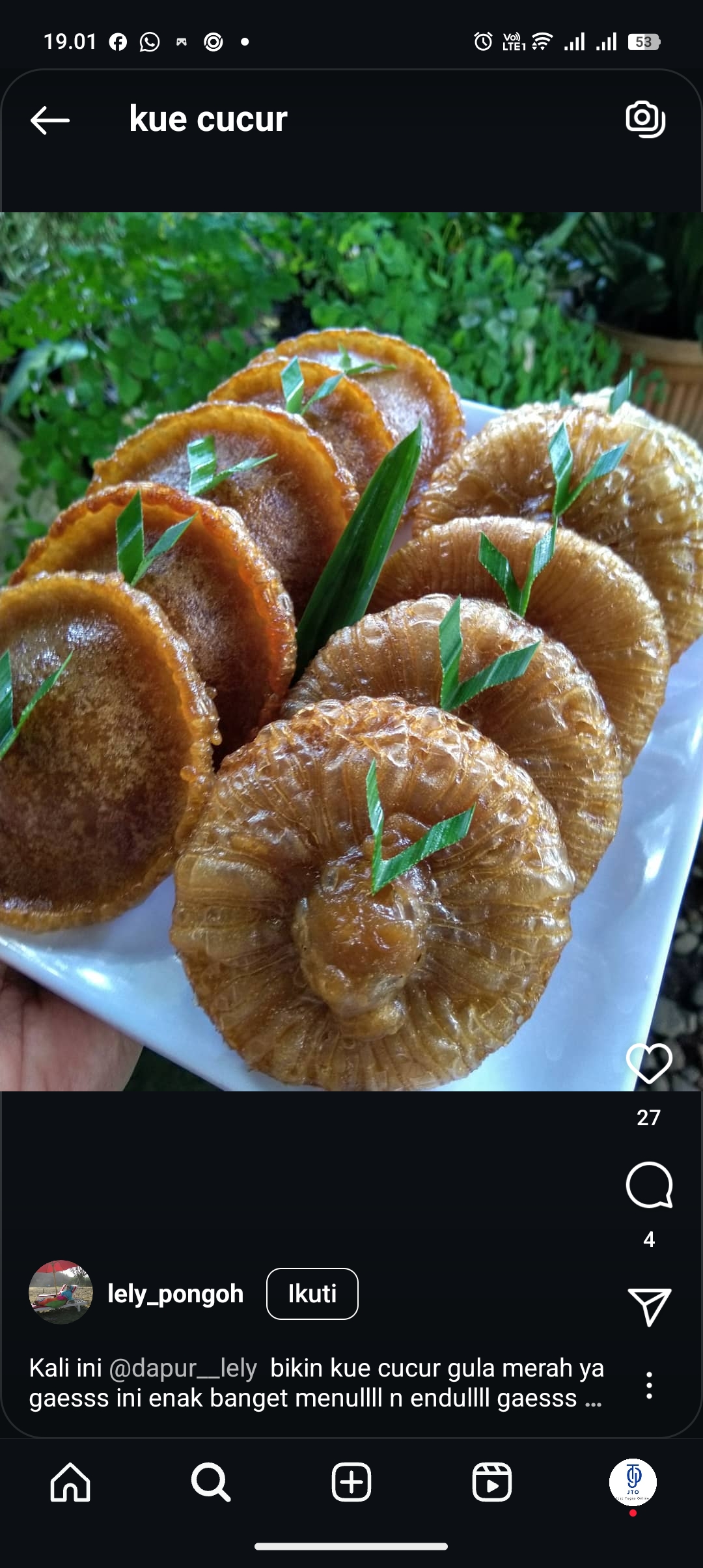 Resep kue cucur enak