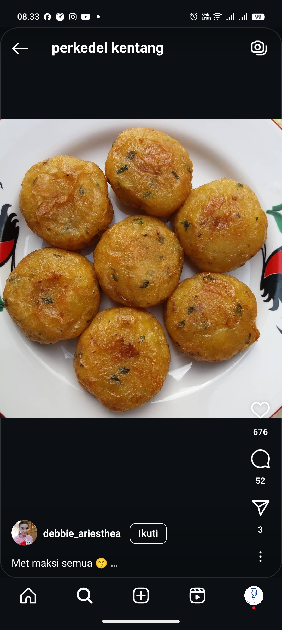 Resep perkedel kentang enak dan mudah dibuat di rumah
