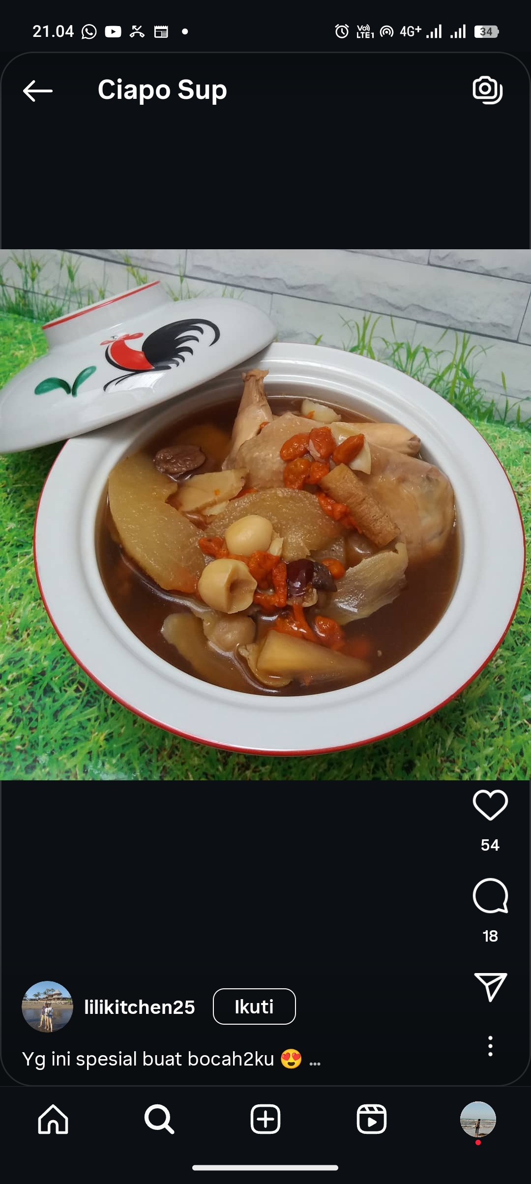 Ciapo Sup Herbal biar sehat segar