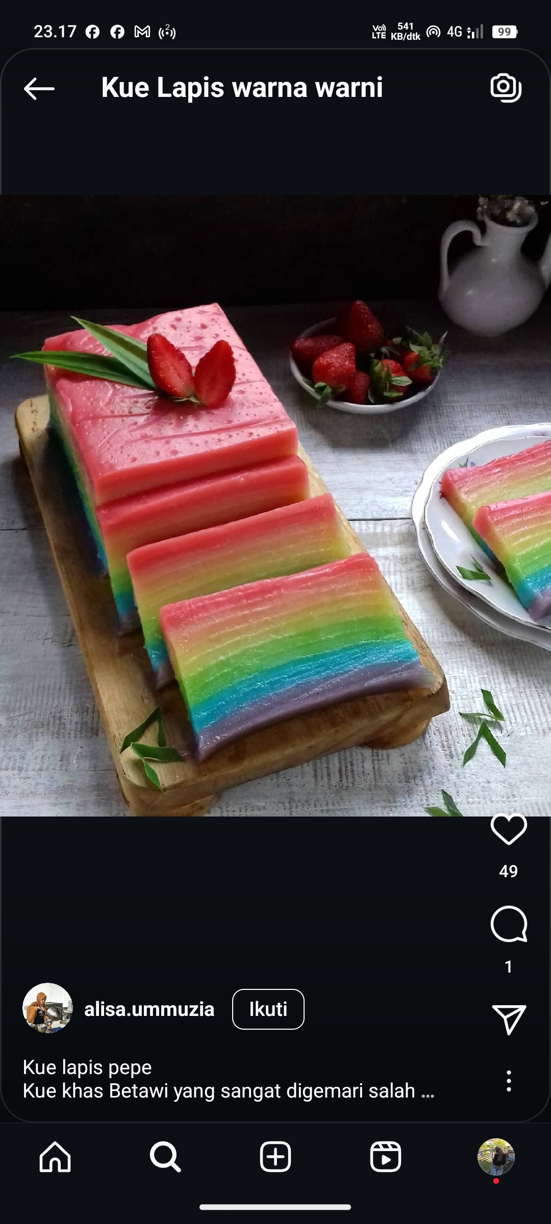 Kue Lapis Santan Kukus
