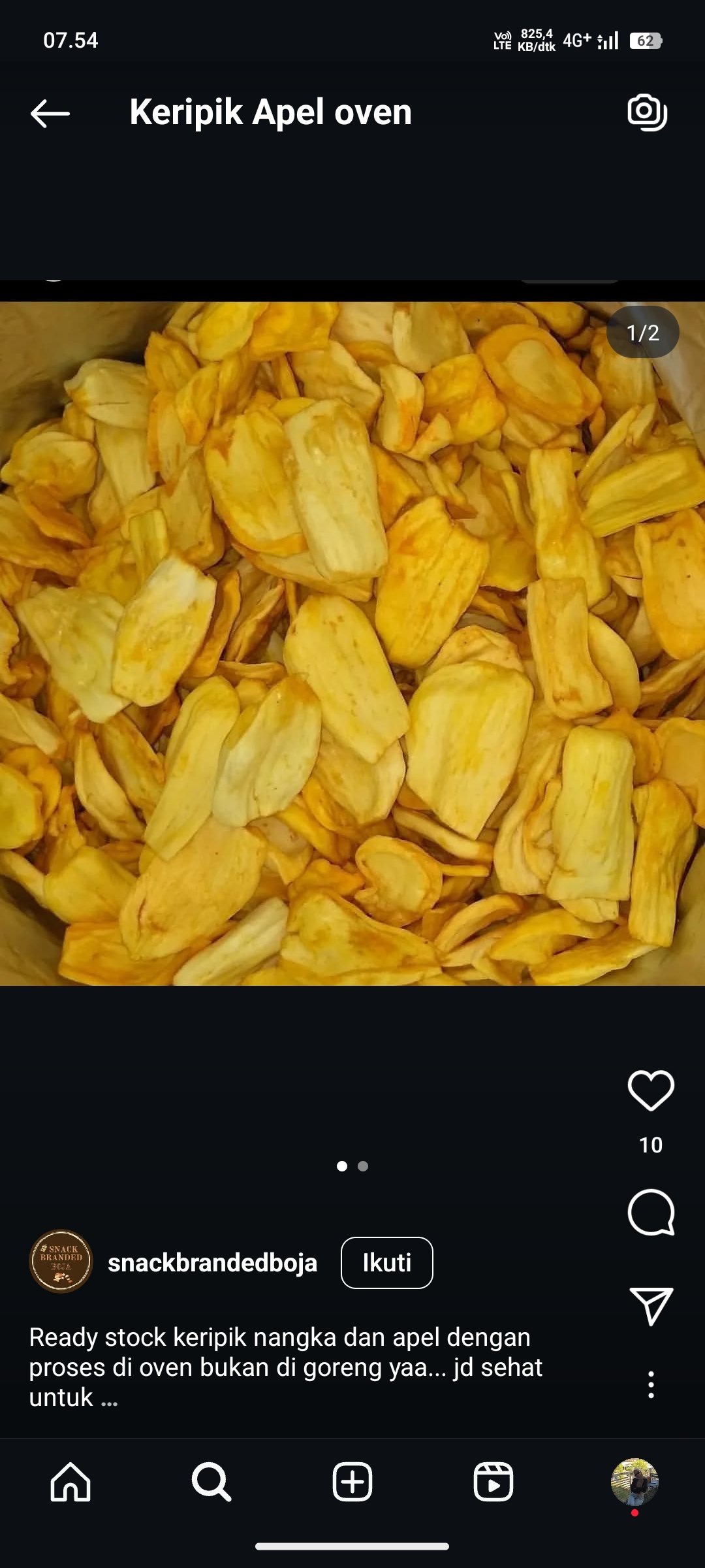 Keripik Apel Oven Baked