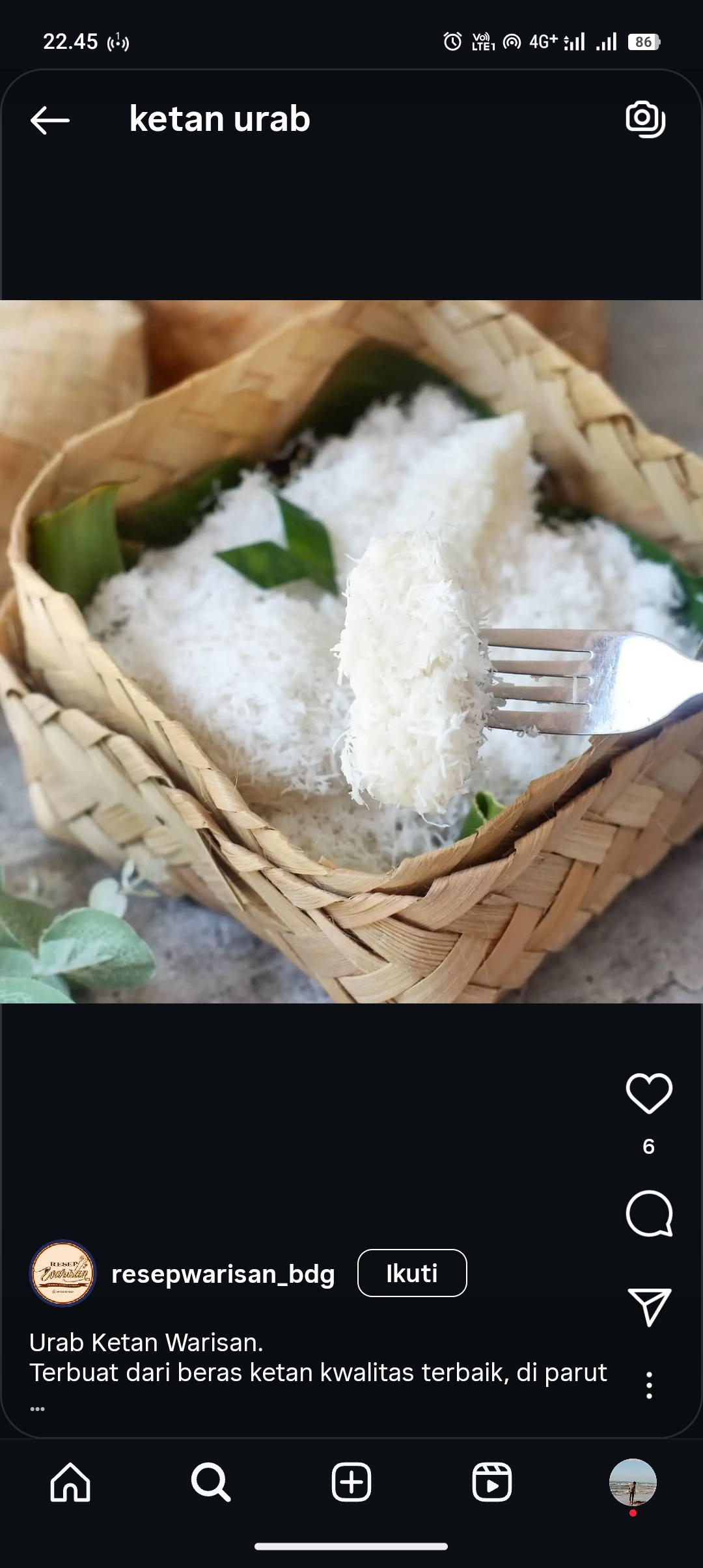 Ketan urab yang bikin kita ingat masa kecil