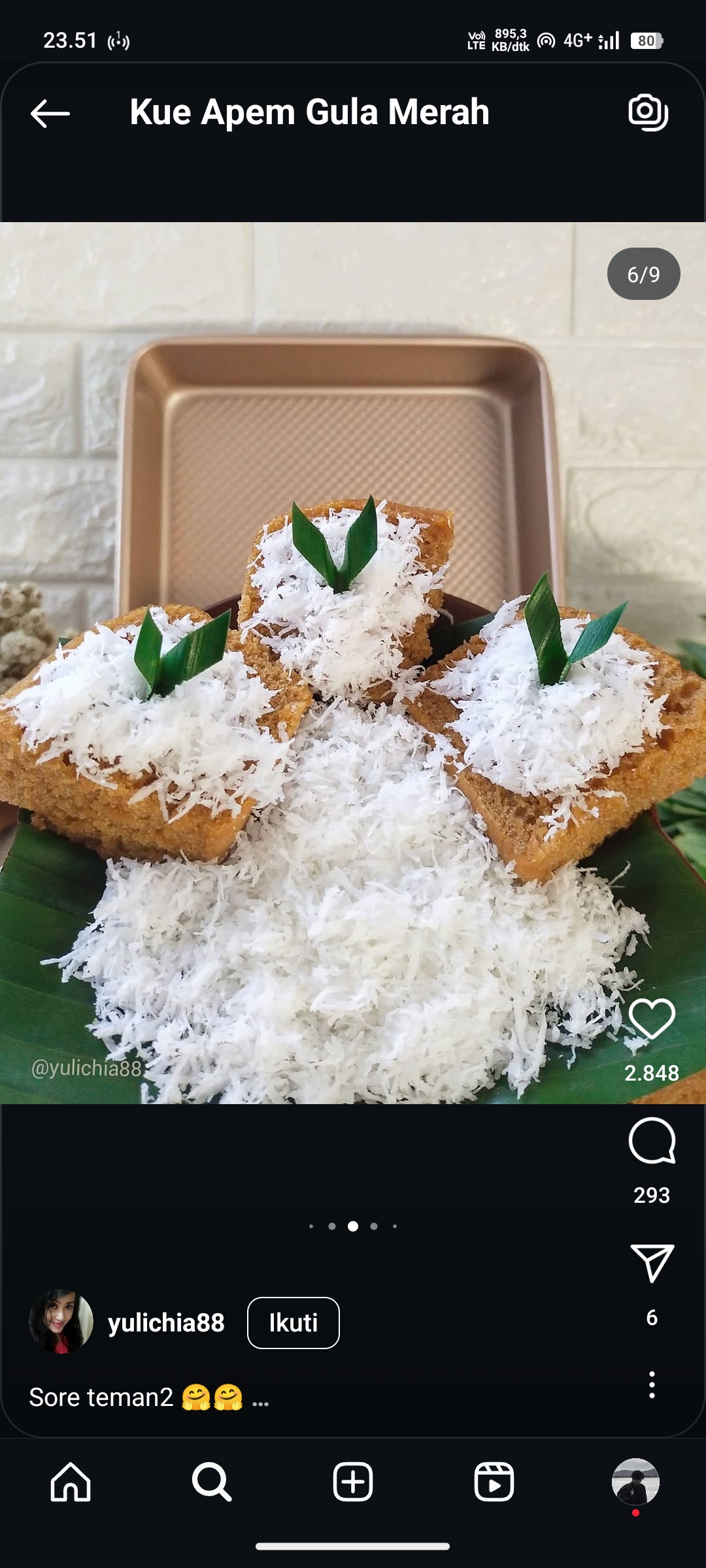 Kue Apem Gula Merah