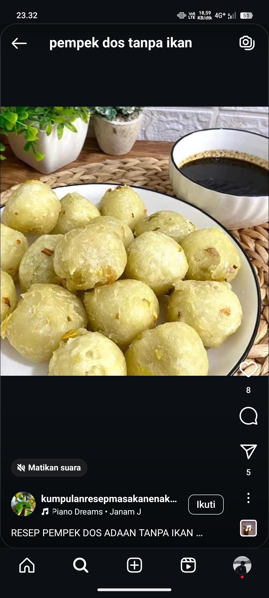 Pempek Dos Tanpa Ikan