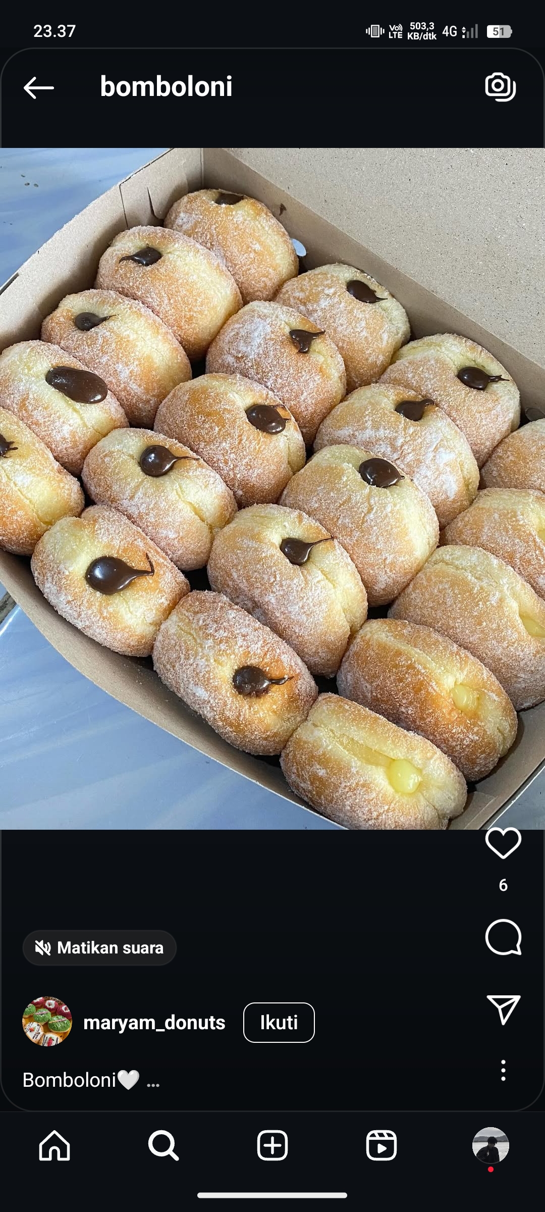 Bomboloni Coklat
