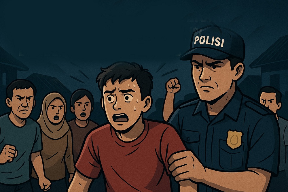 ilustrasi penggerebekan renja usia 17 tahun di Kecamatan Pademawu Pamekasan