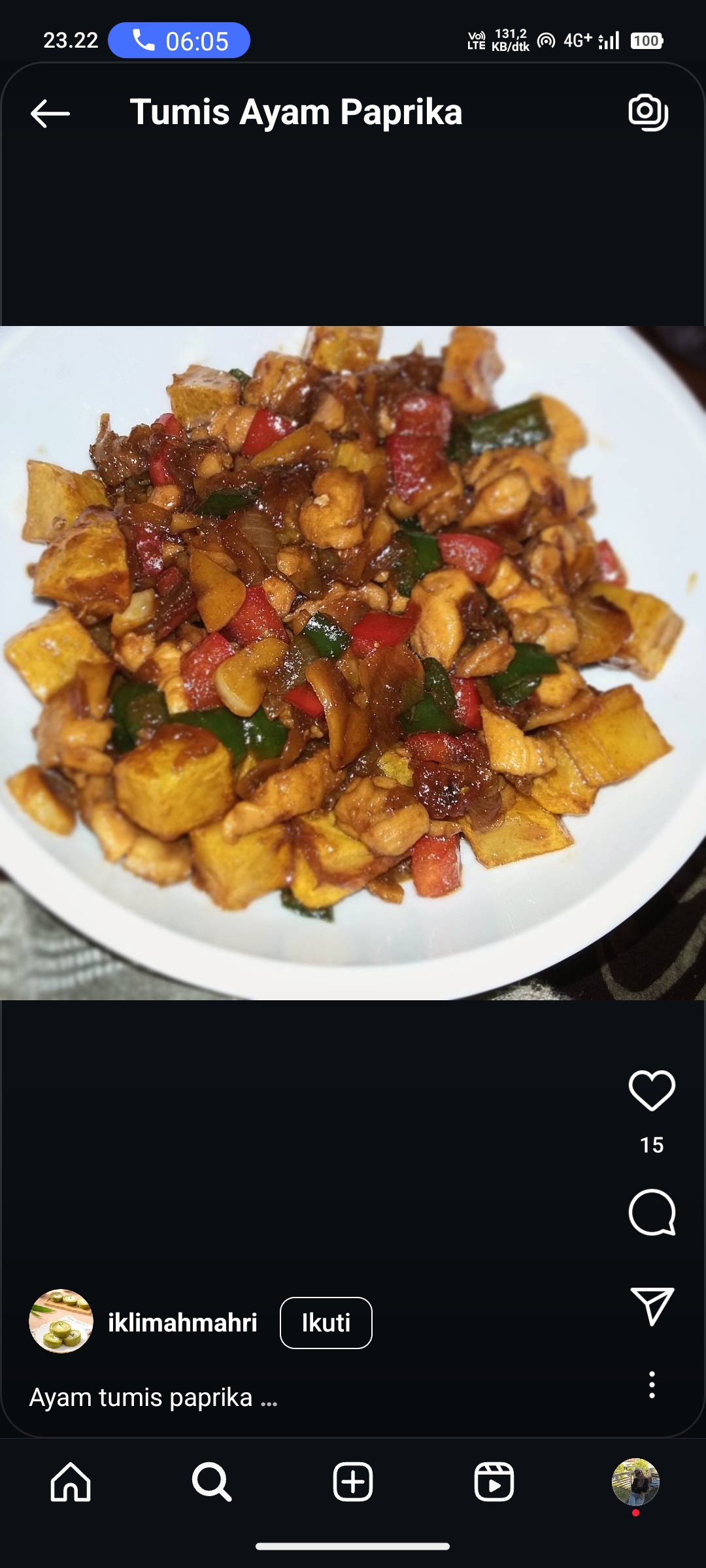 Tumis Ayam Paprika