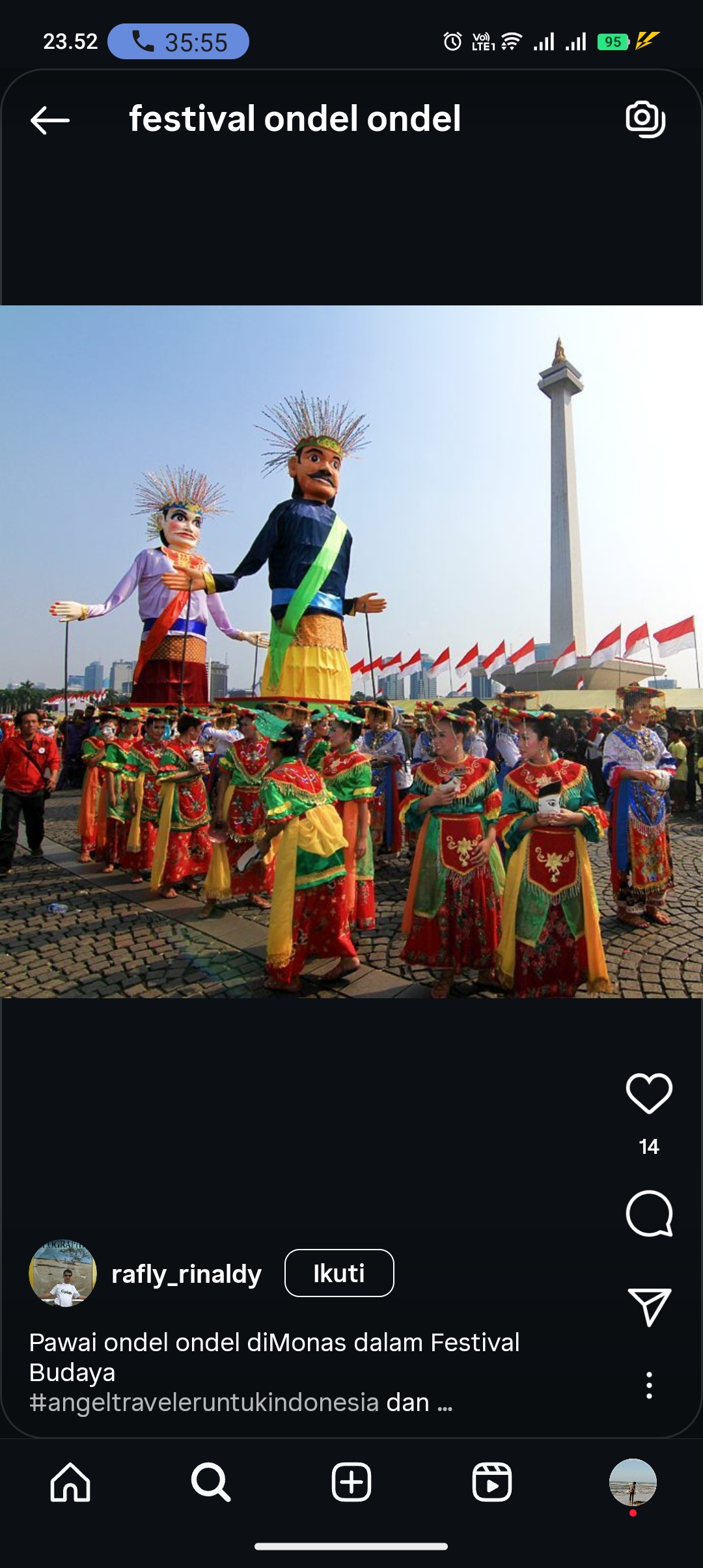 Ilustrasi Festival ondel ondel