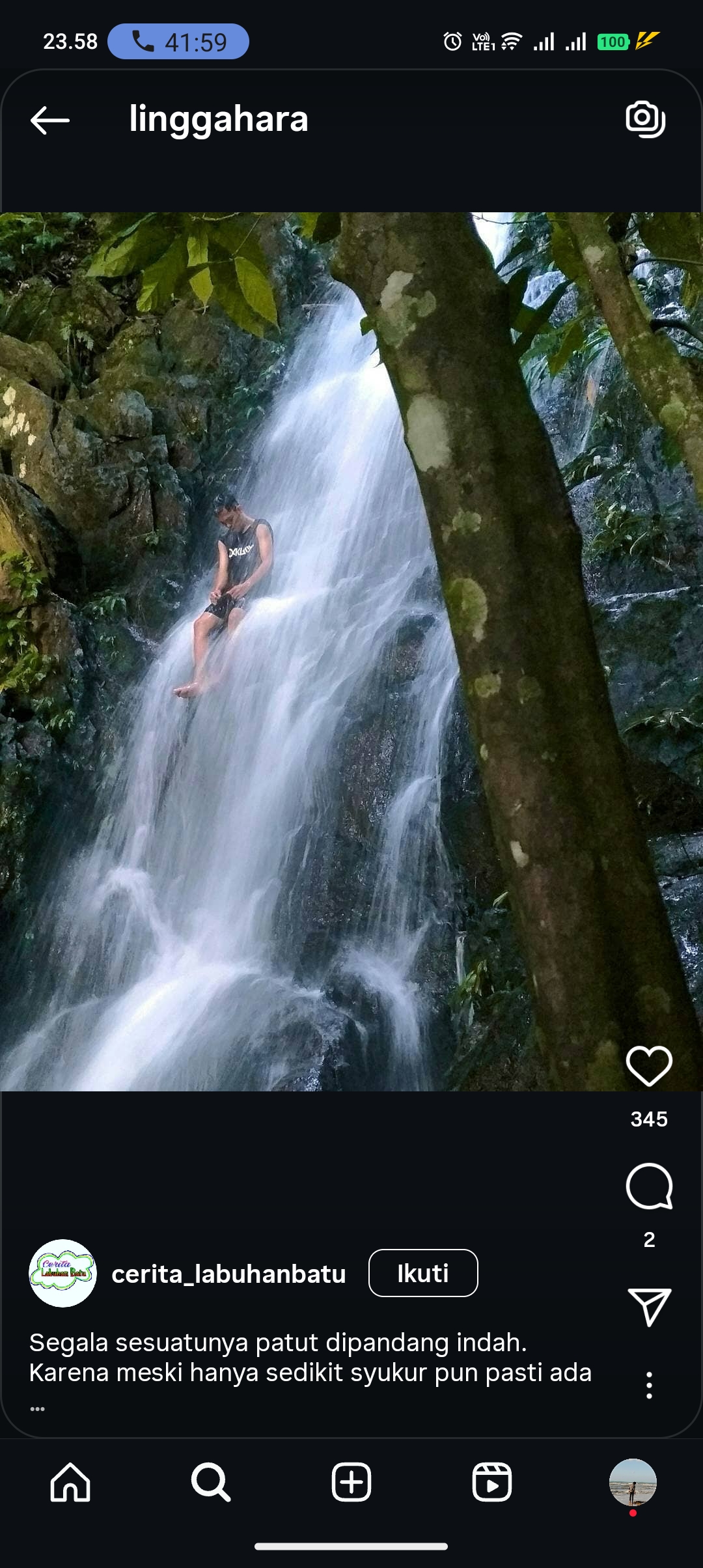 Destinasi wisata air terjun di rantau prapat
