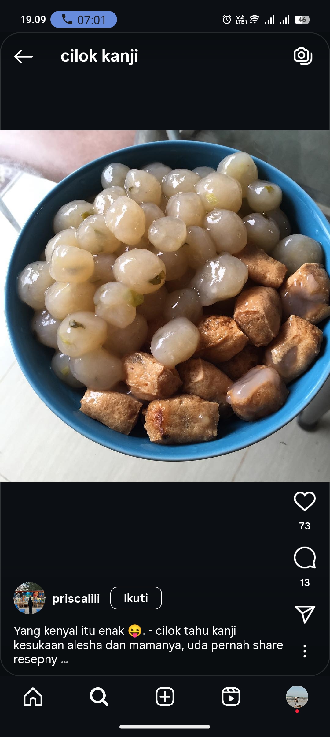 Cilok janji membuat kangen masa kecil