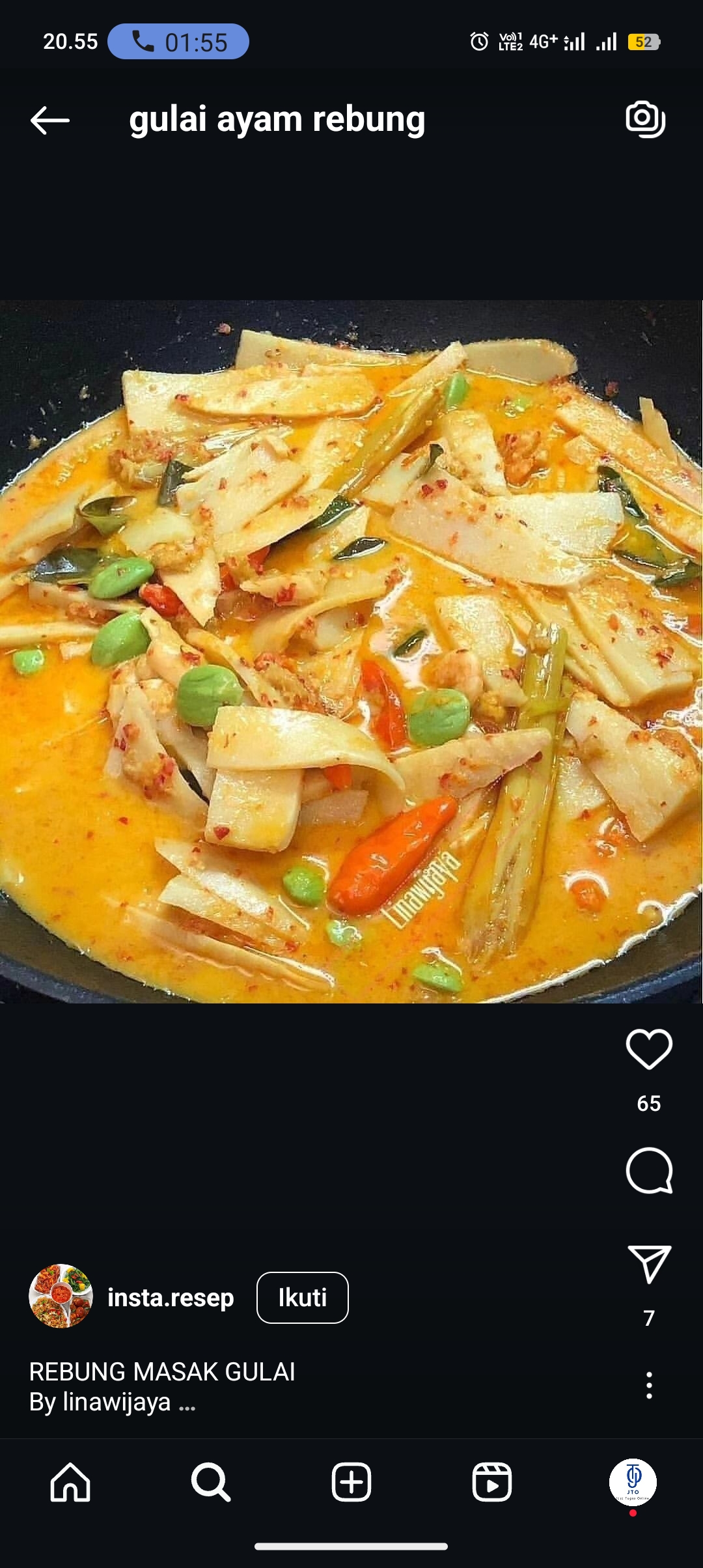Gulai Ayam Rebung yang bikin rindu kampung halaman