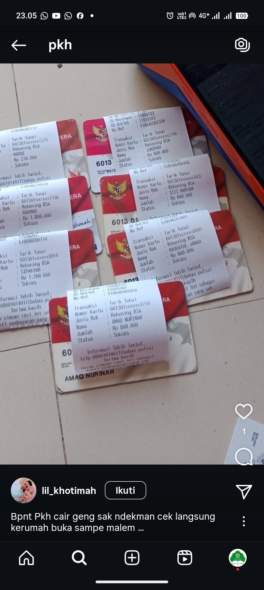 Bansos sudah mulai cari ya untuk bulan ini