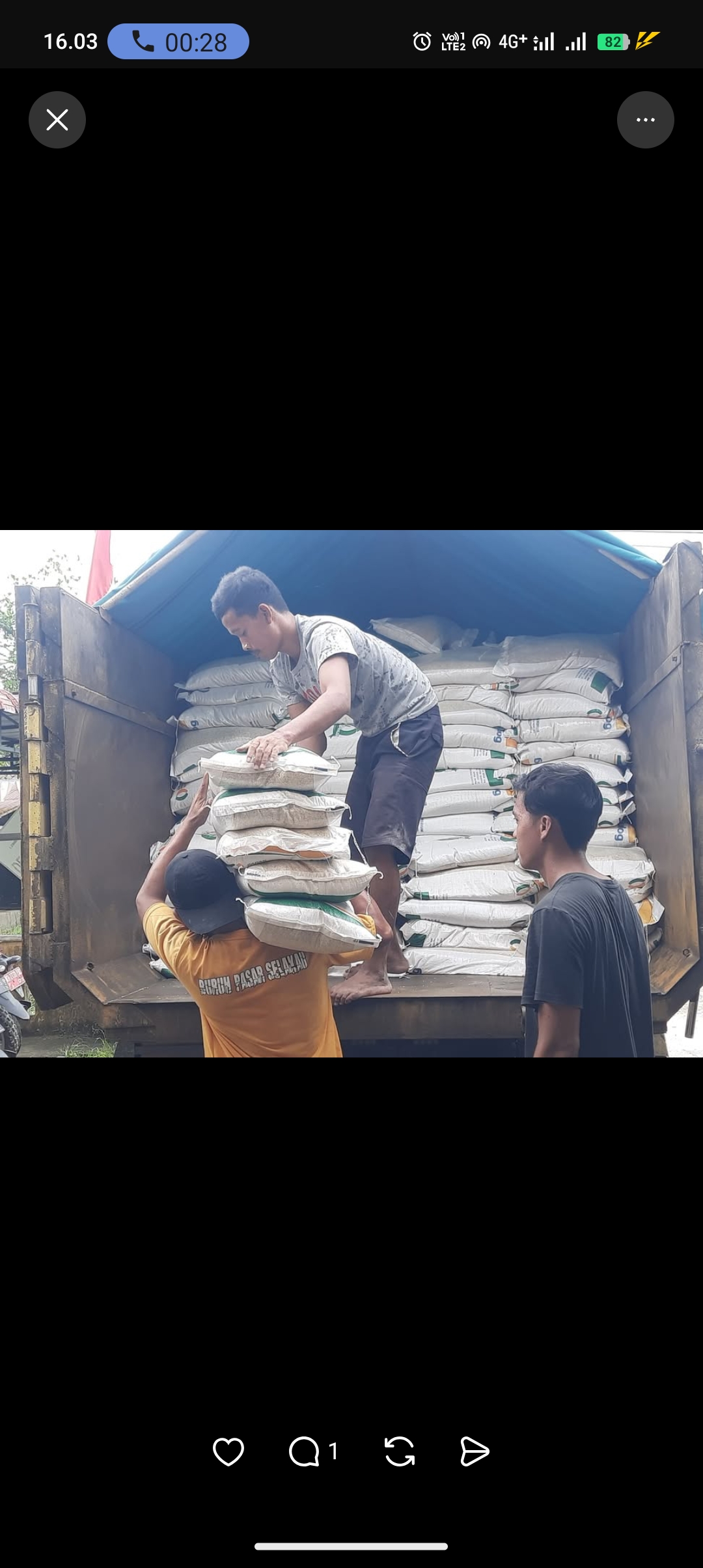 Ilustrasi bantuan beras 10 Kg.