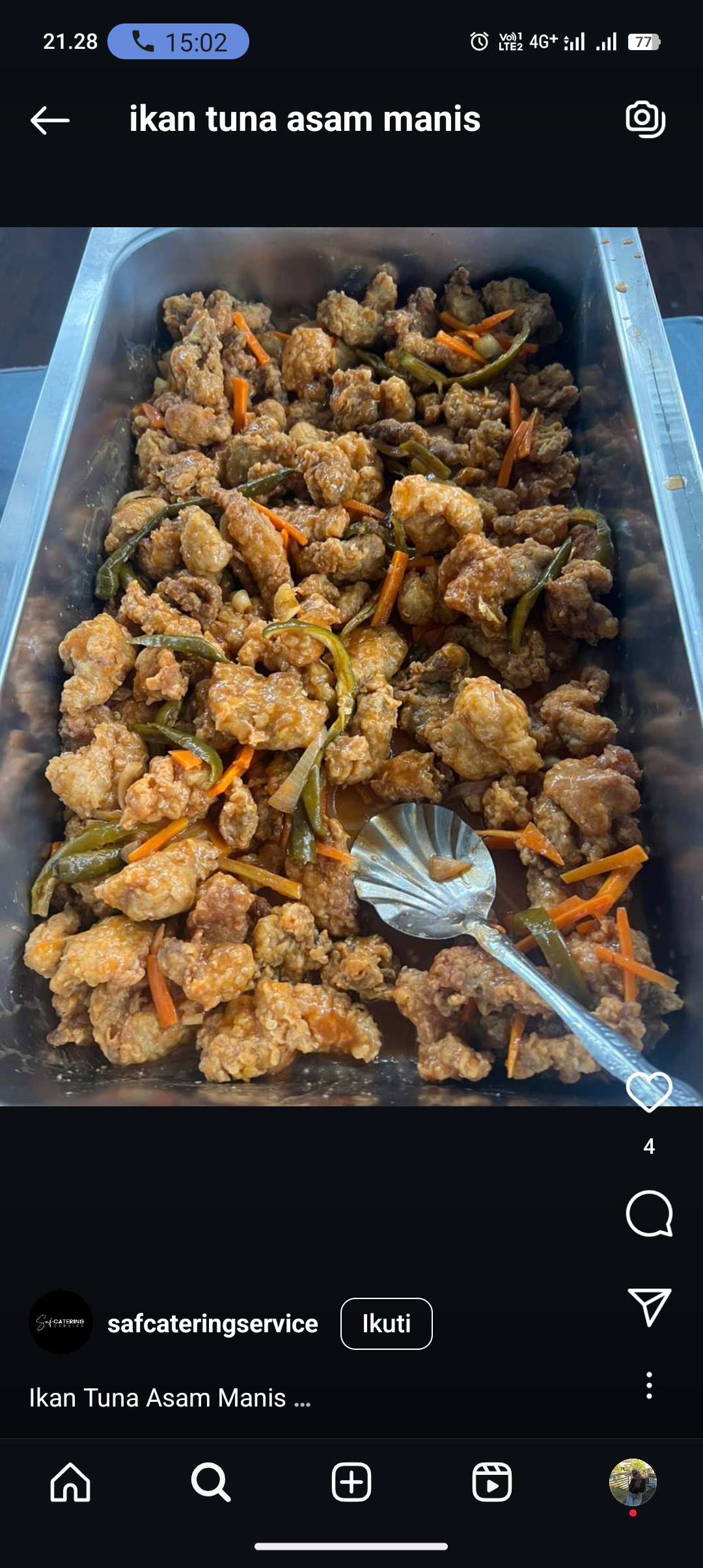 Ikan tuna asam manis