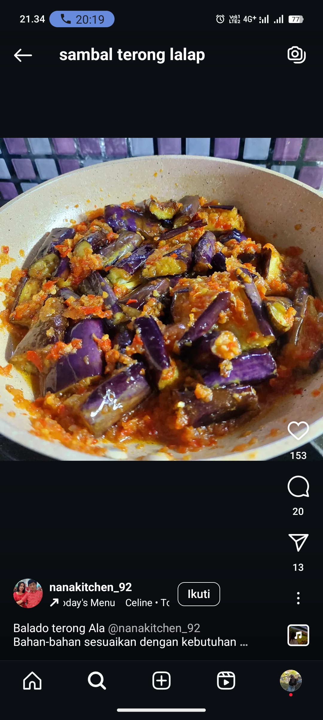 Sambal Terong Lalap