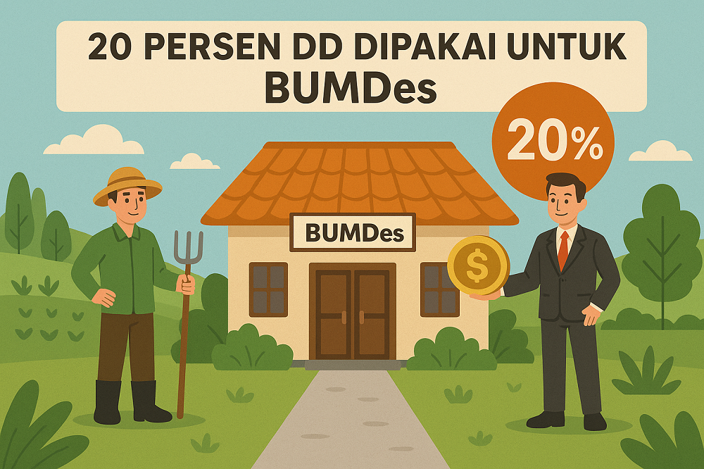 ilustrasi  20 persen Dana Desa untuk BUMDEs