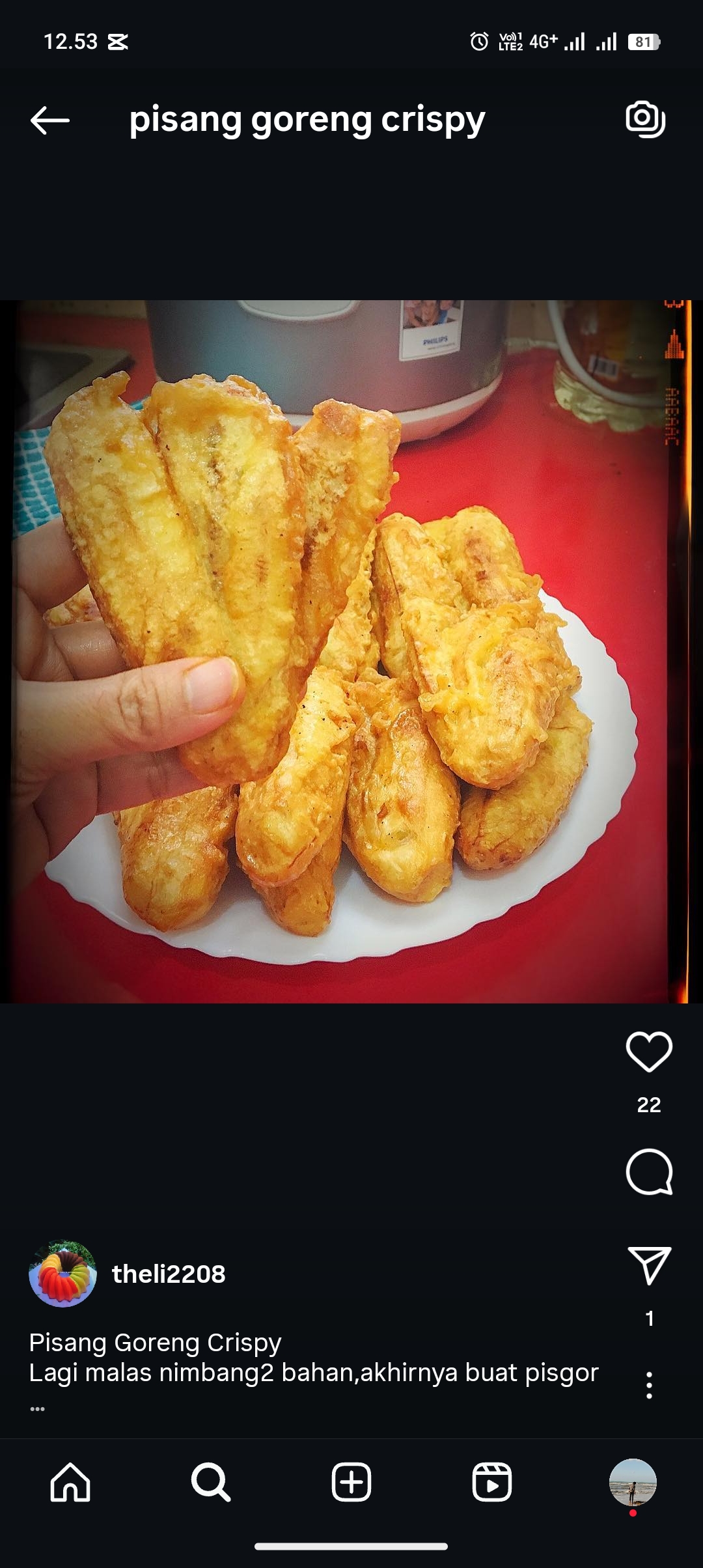 Pisang goreng crispy