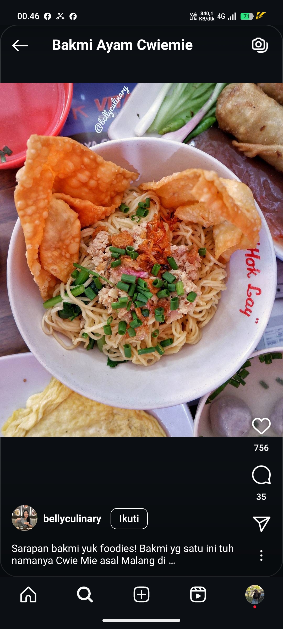 Bakmi Ayam Cwiemie Khas Malang