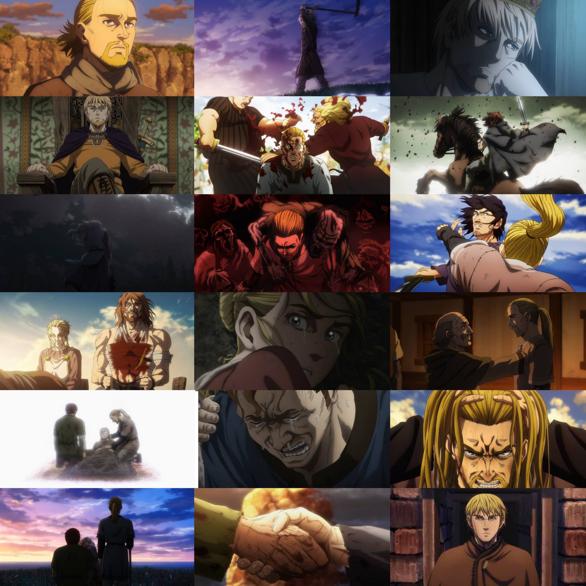 Sejumlah scane dalam anime Vinland Saga