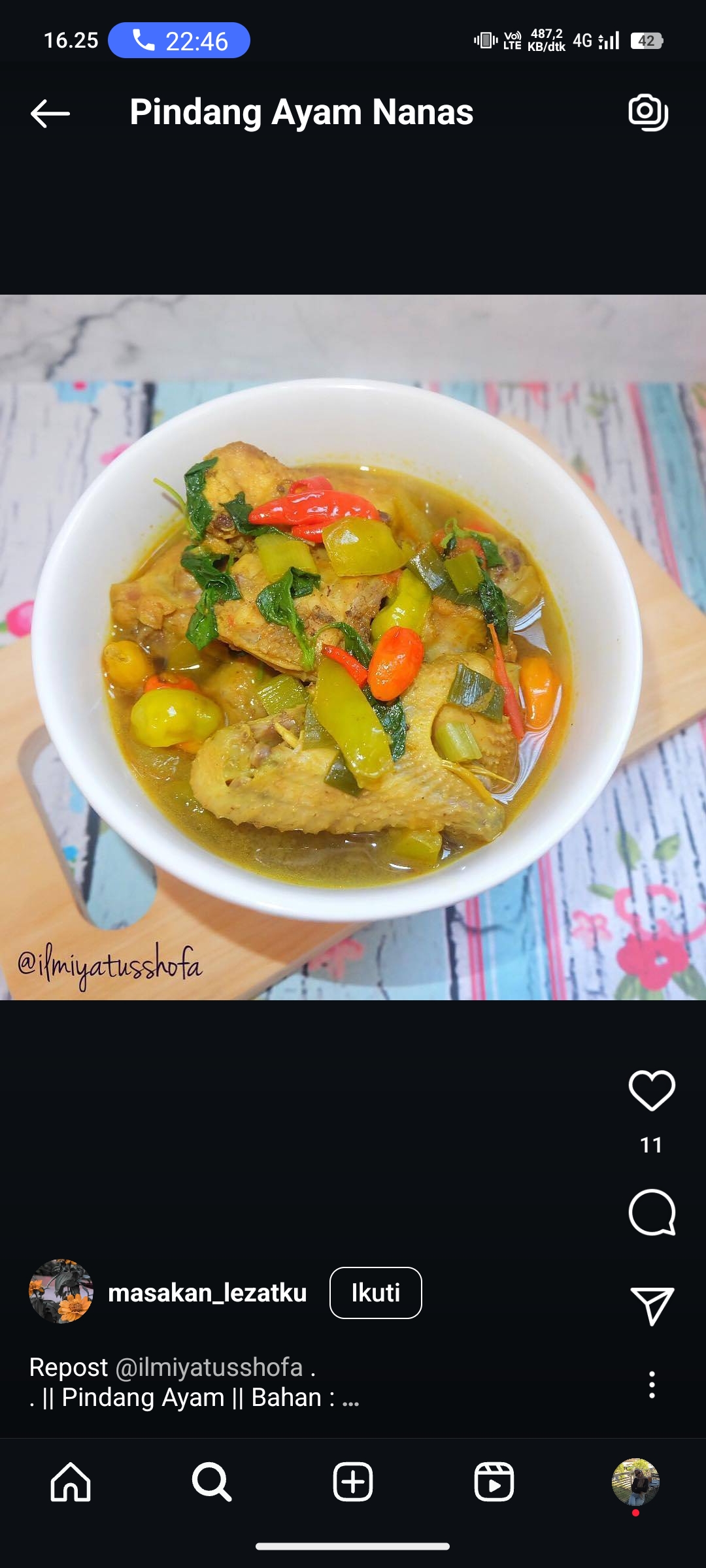 Pindang Ayam Nanas