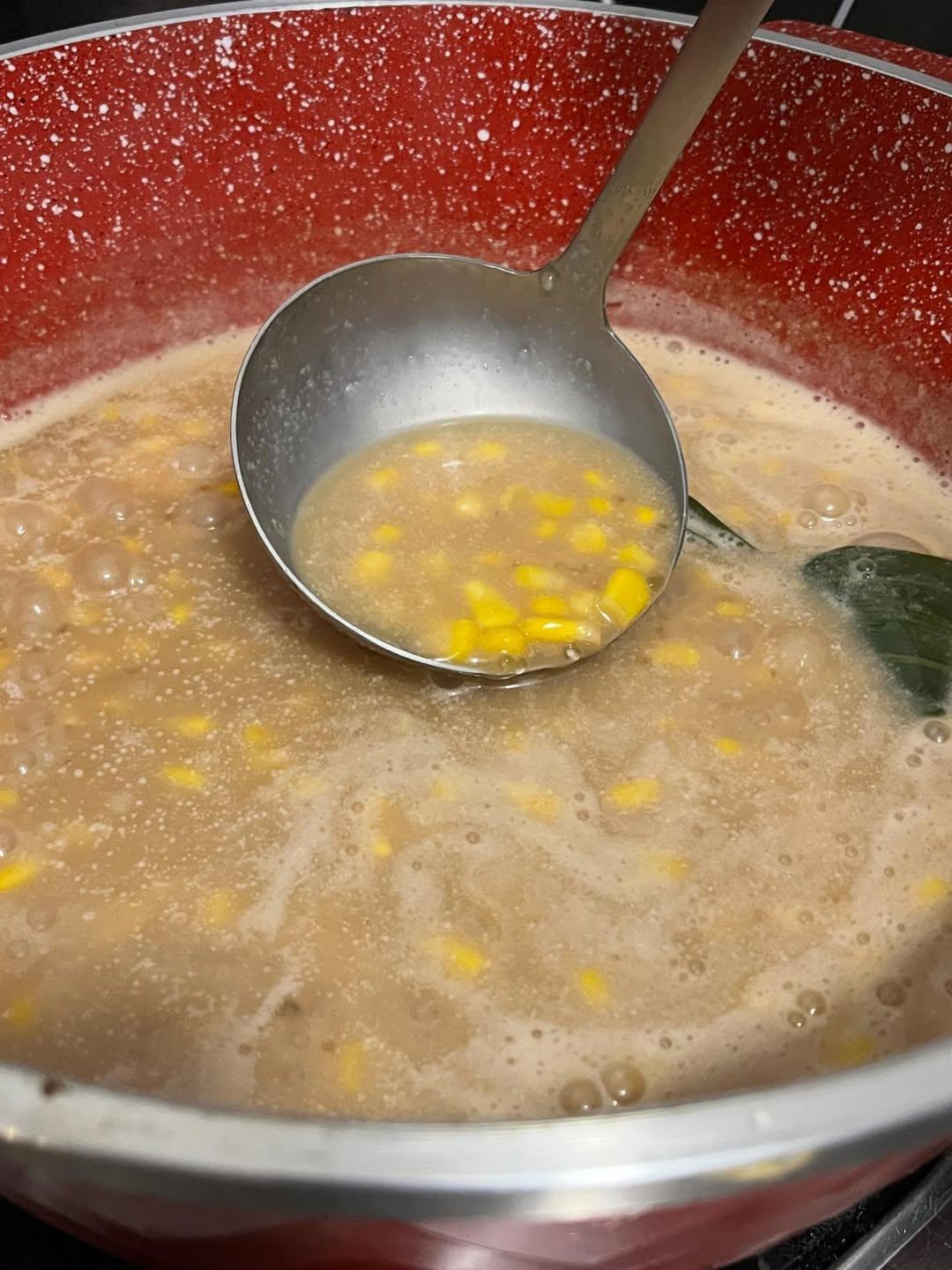 Bubur Jagung Gula merah yang pasti membuat keluarga senang