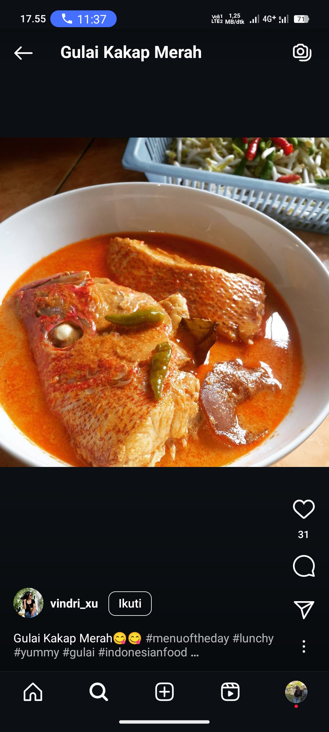 Gulai Kakap Merah