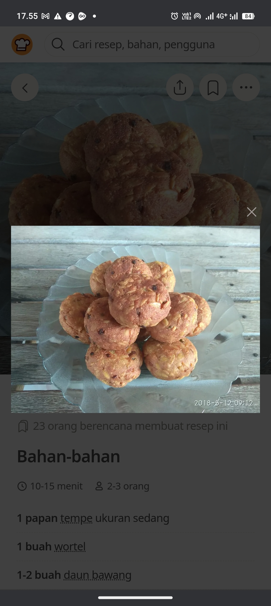 Begedel tempe