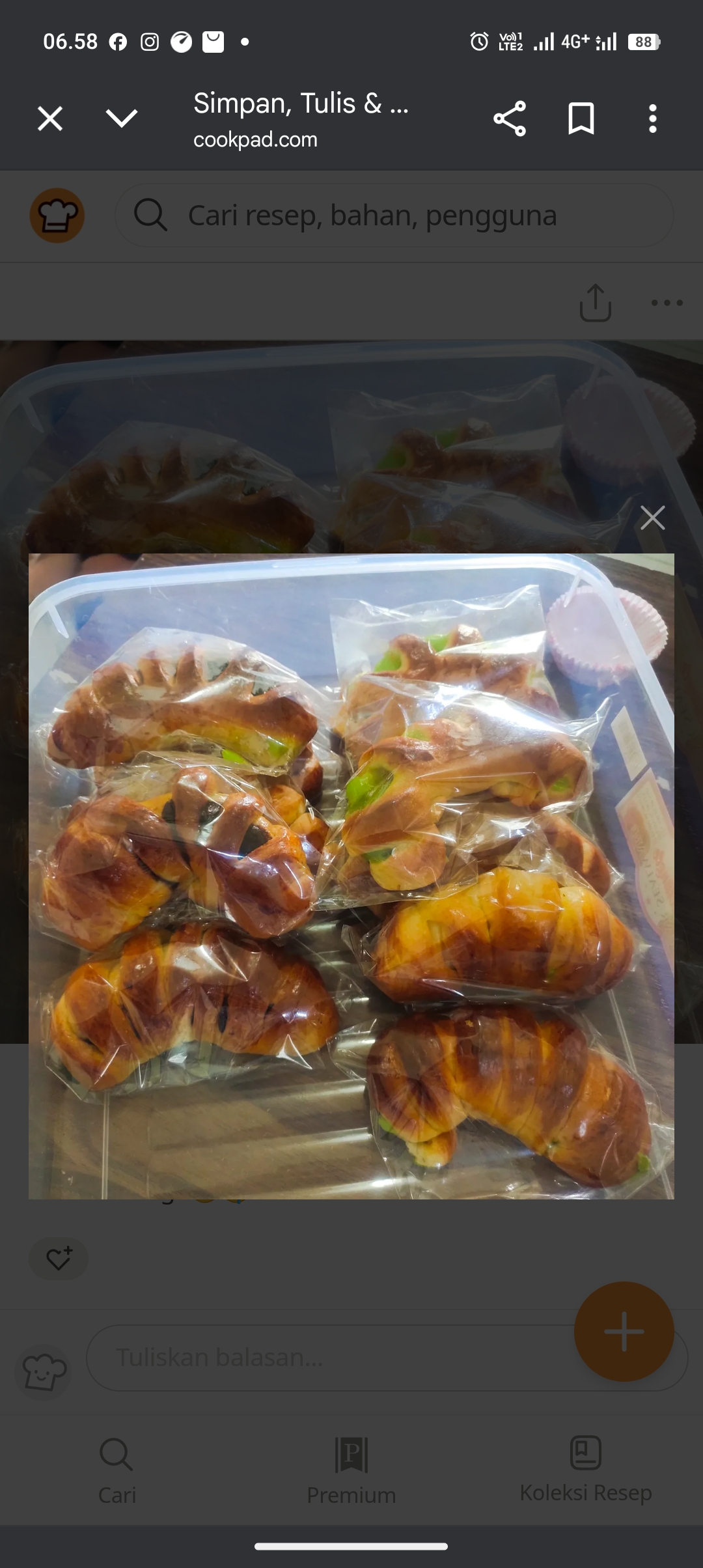 Resep Roti manis soft roll