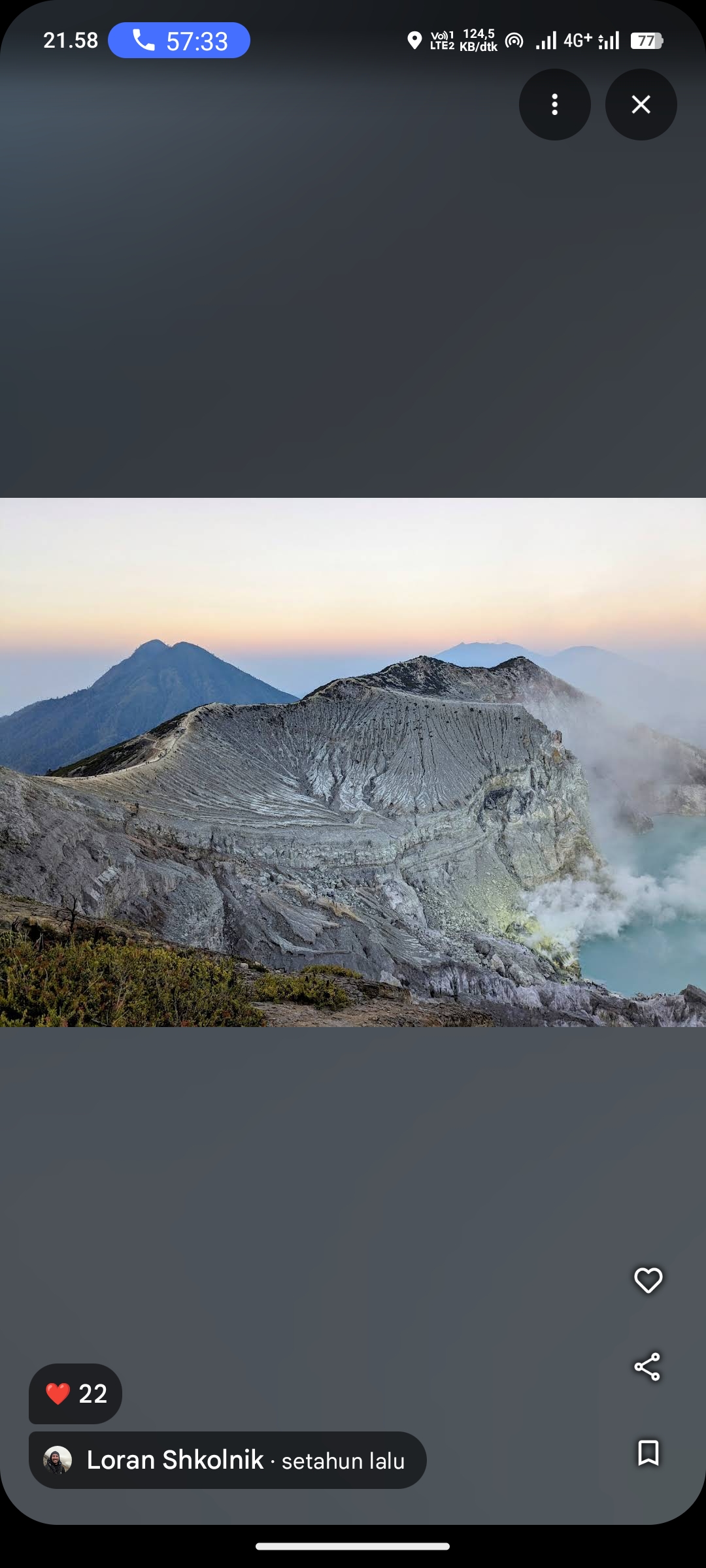Gunung Ijen di Banyuwangi, Jawa Timur