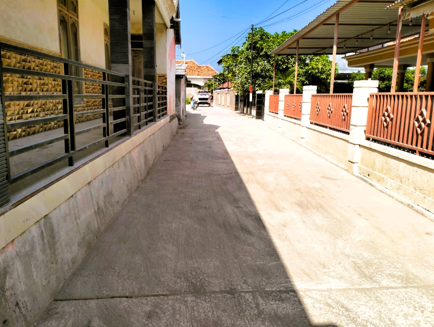 MULUS: Jalan rabat beton bisa dinikmati masyarakat setempat yang dibangun di Desa Pangarengan, Sampang, beberapa waktu lalu.