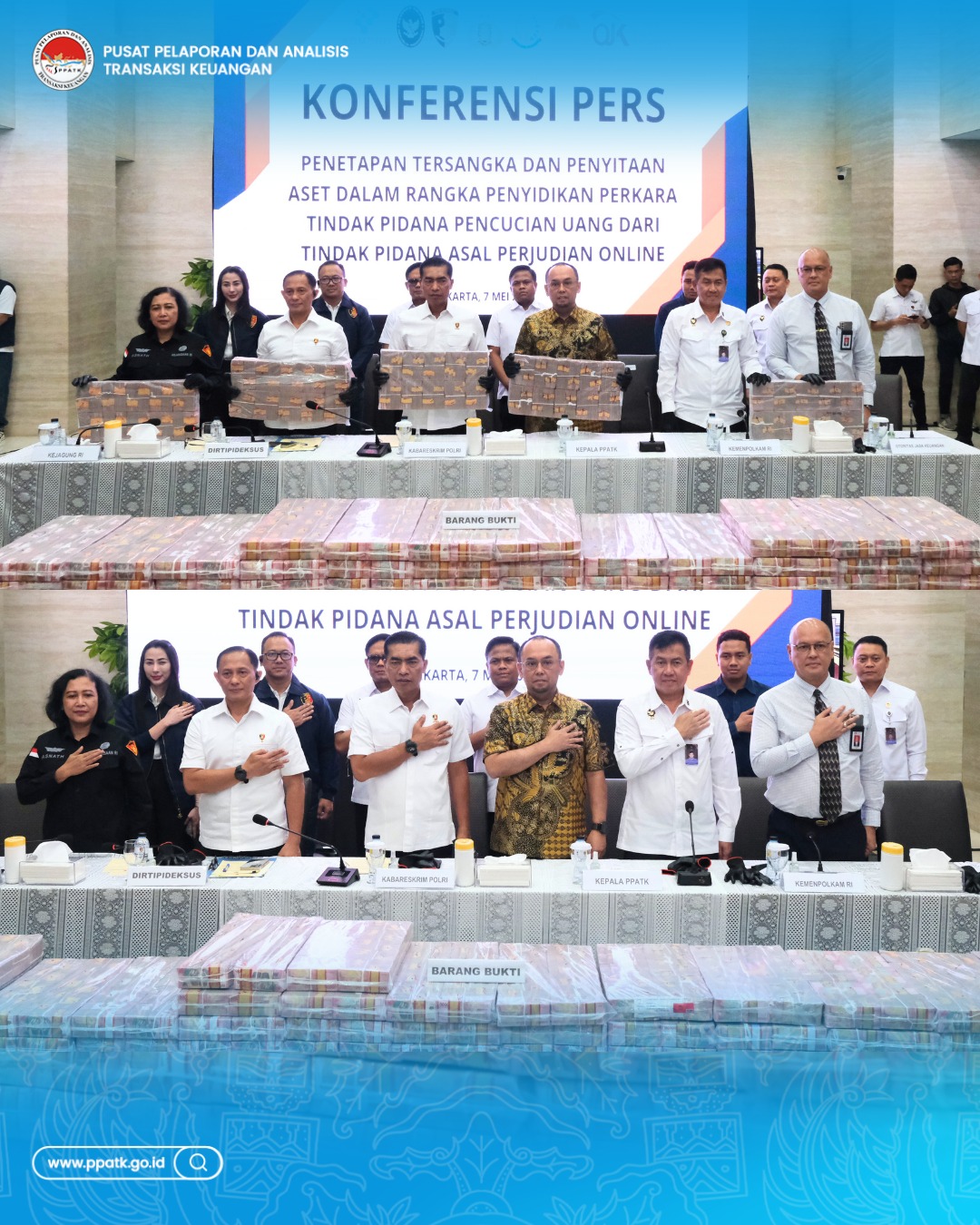 PPATK saat melakukan siaran pers