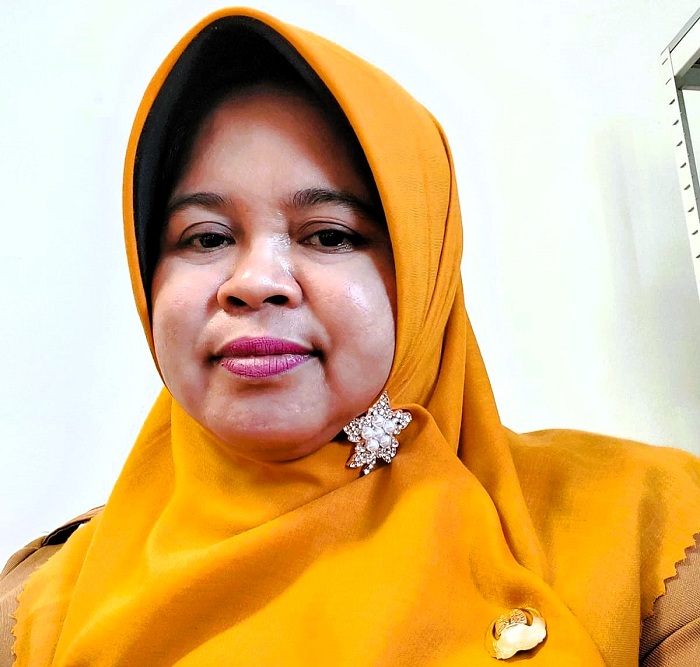 Kepala Instalasi Pemeliharaan Sarana Rumah Sakit RSUD Syamrabu Rina Handayani, S.E. (SYAIFUL BAHRI UNTUK JPRM)