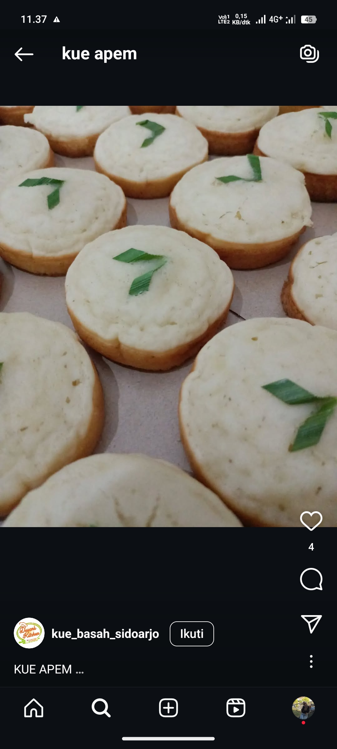 Ilustrasi Kue Apem Kukus