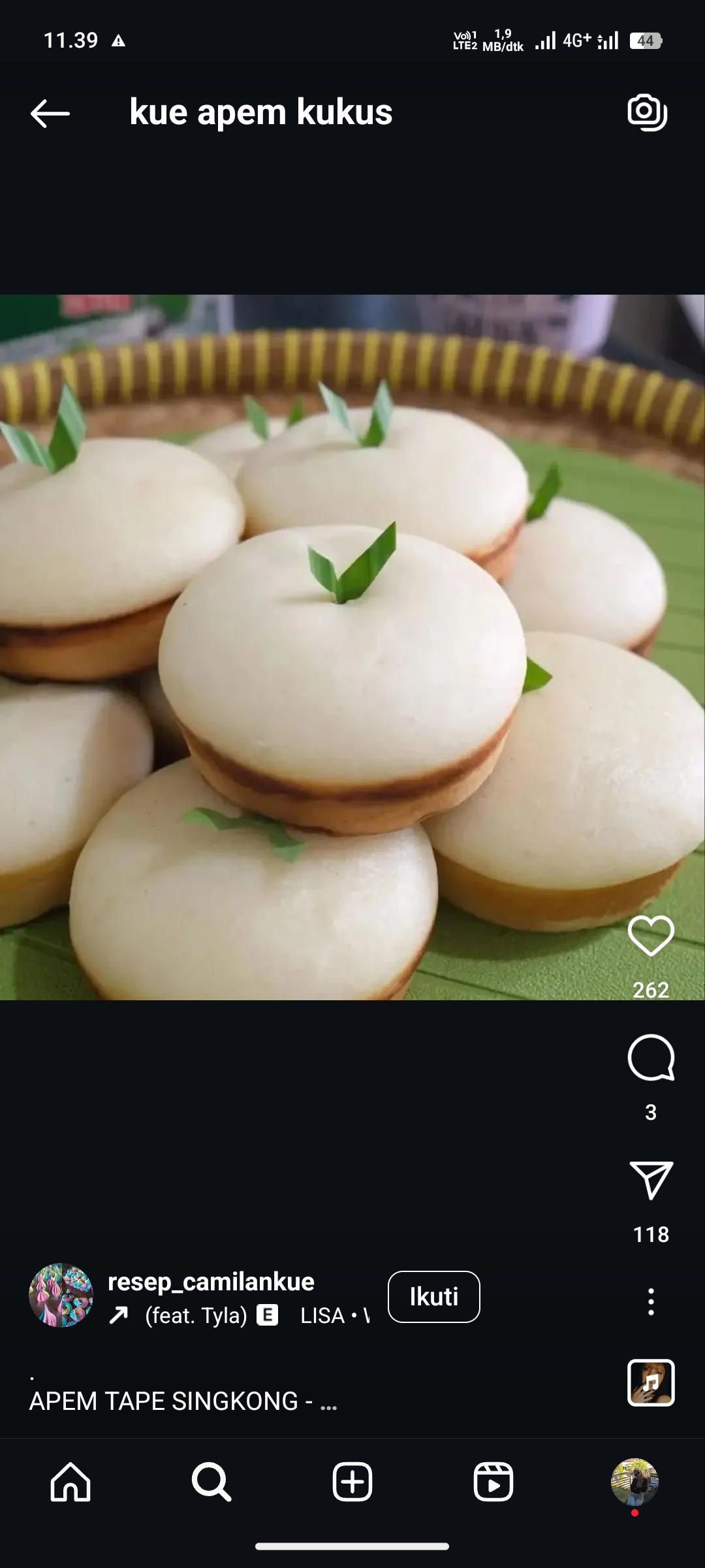 Ilustrasi Kue Apem Kukus