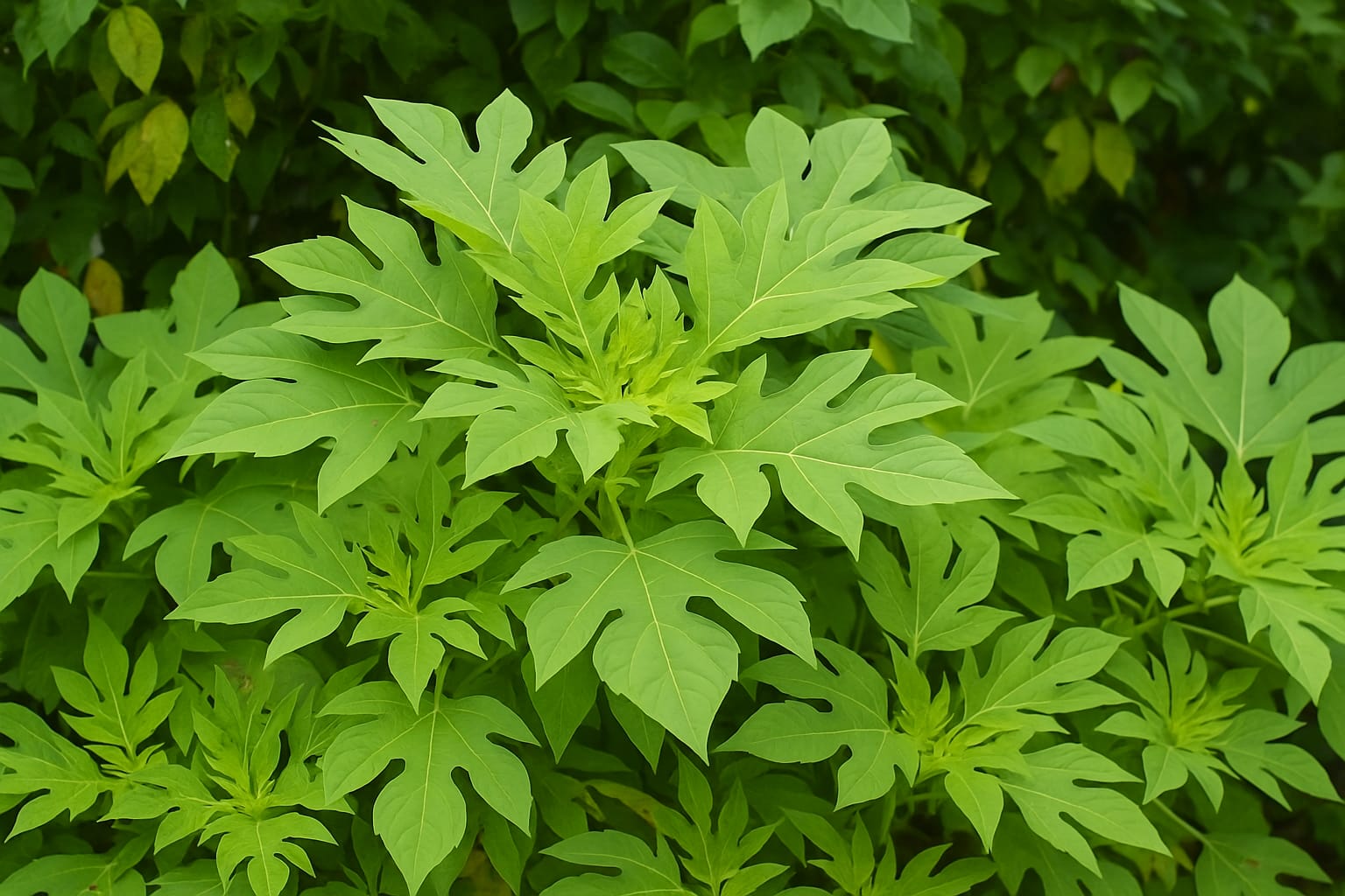 Daun insulin atau daun dari tanaman umbi yakon