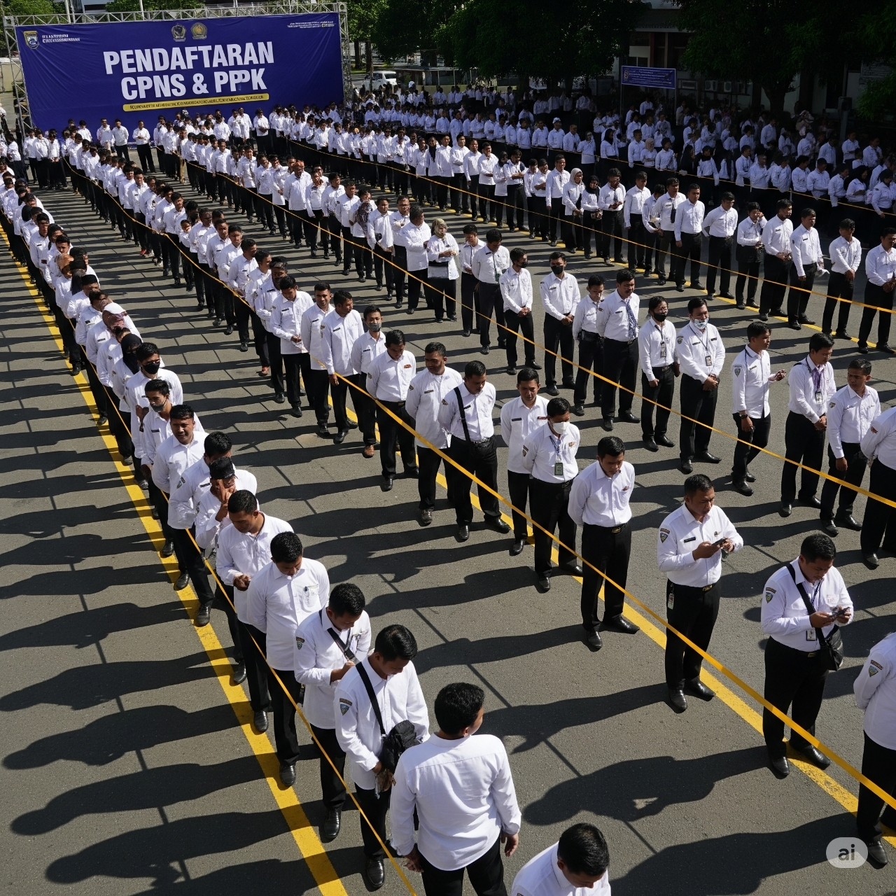Proses pendaftaran PPPK dan CPNS 2025 yang sedang berlangsung.