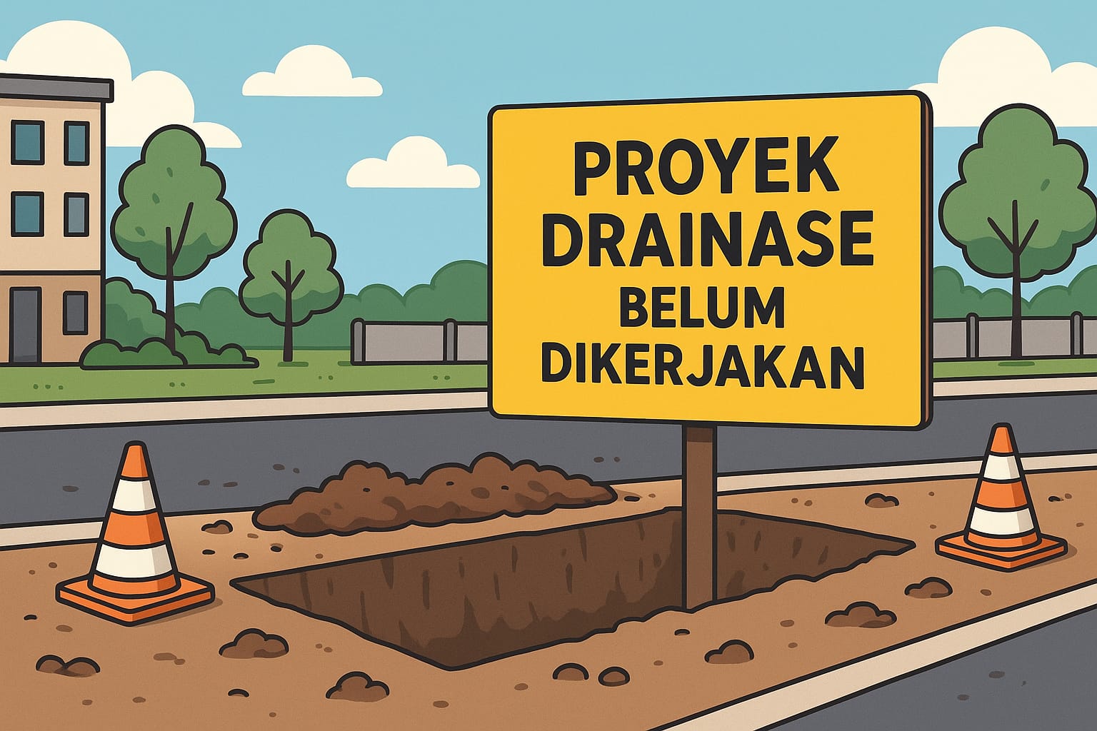 Ilustrasi proyek drainase