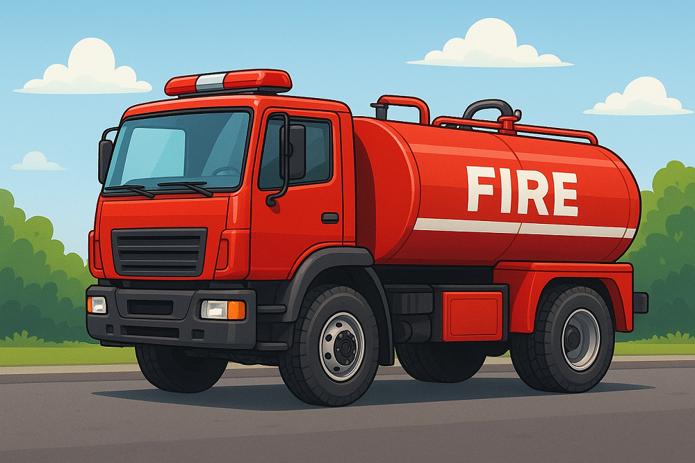 ilustrasi tangki pemaqdam kebakaran