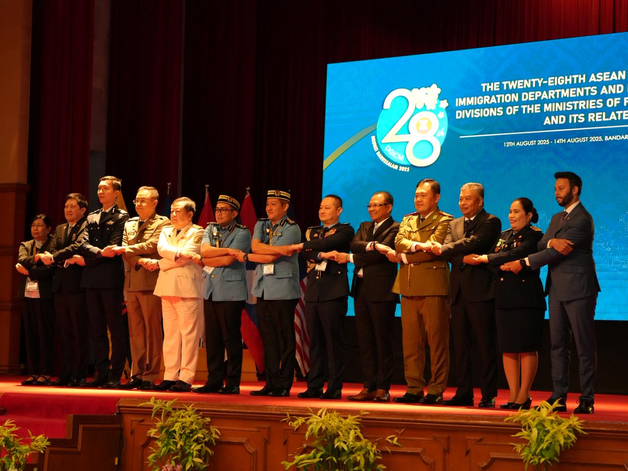 Divisions of the Ministries of Foreign Affairs (DGICM) yang berlangsung pada Selasa (12/8/2025) di Rizqun International Hotel, Bandar Seri Begawan, Brunei Darussalam