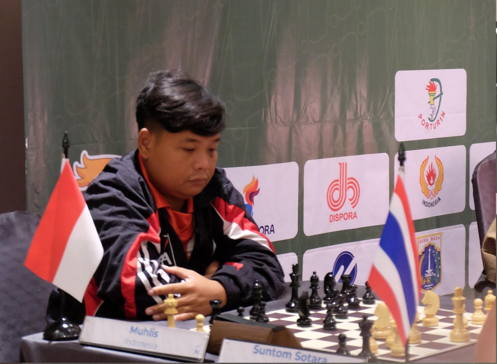 PUTRA DAERAH: Muhlis saat berkompetisi pada kejuaraan SEA Deaf Games 2025 di Jakarta, Senin (25/8).